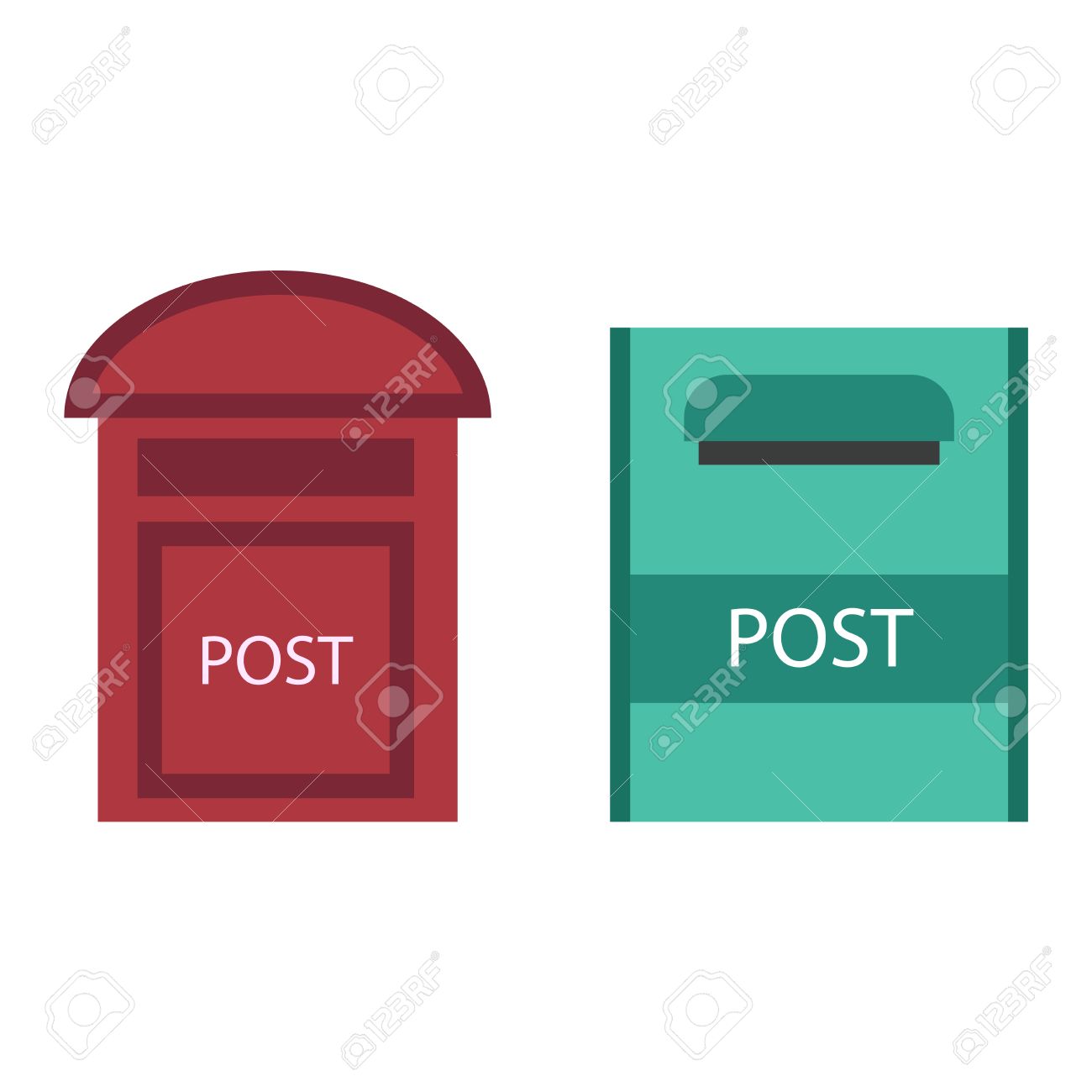 美しい農村メールボックスはベクトル イラストです 従来のコミュニケーション空郵便ポスト メール ボックス 文字メッセージは投稿メール ボックス サービス対応です のイラスト素材 ベクタ Image