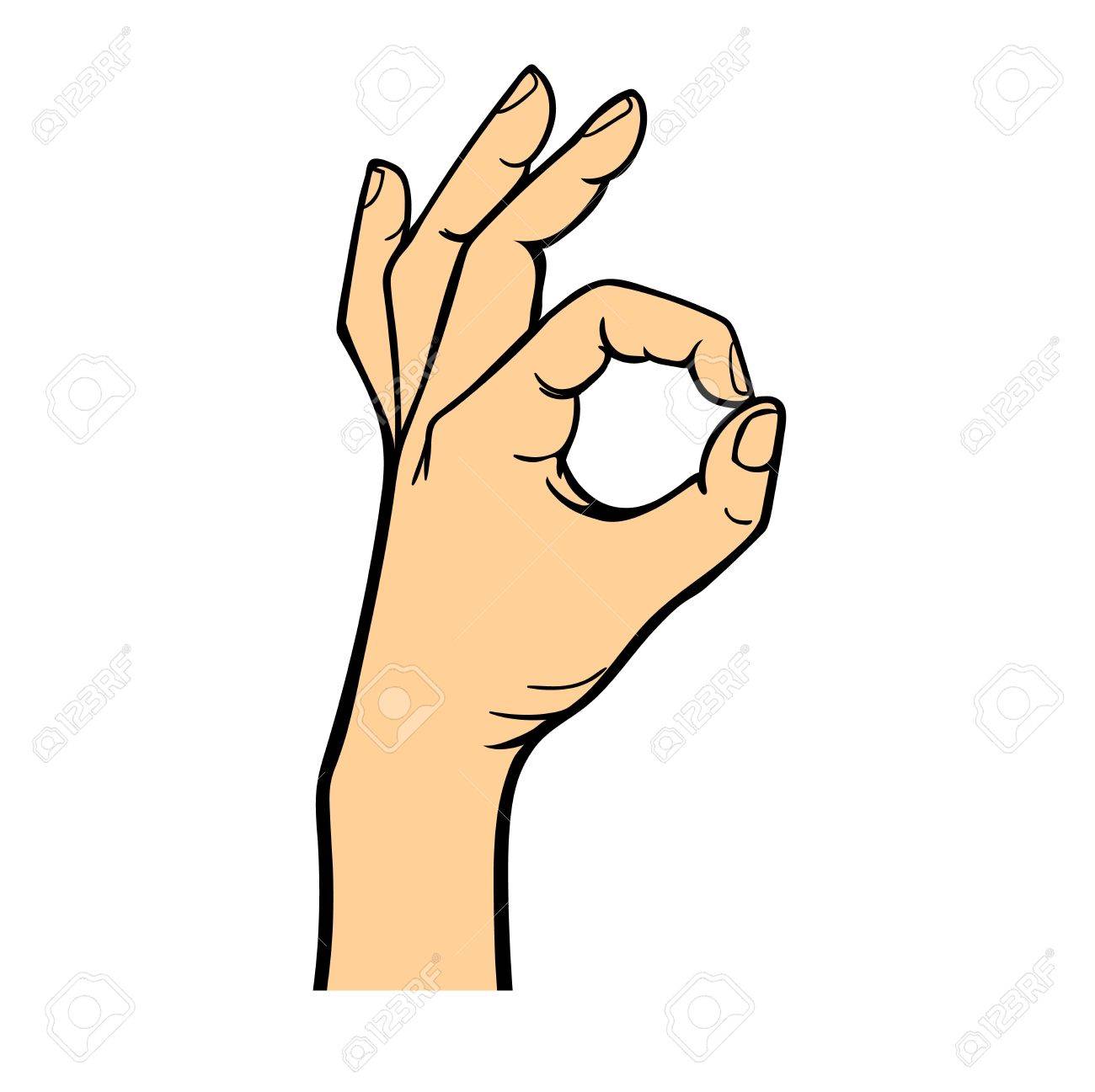 okey hand success symbol ok hand yes agreement ok hand signal