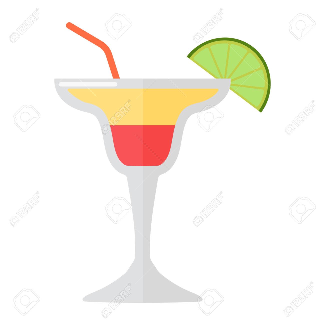margarita bebida con rodaja