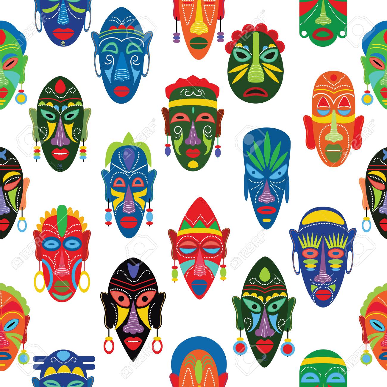 pics Traditional African Mask Template tribal mask vector african face masque and masking ethnic culture