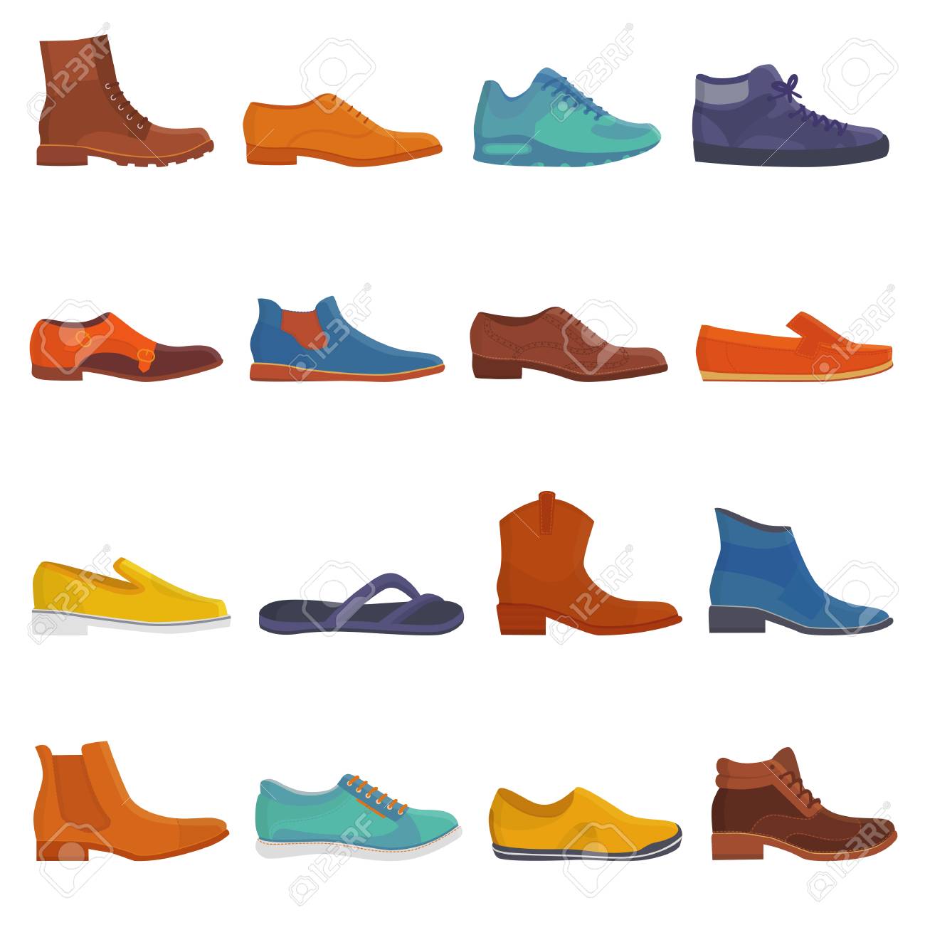 man shoes vector
