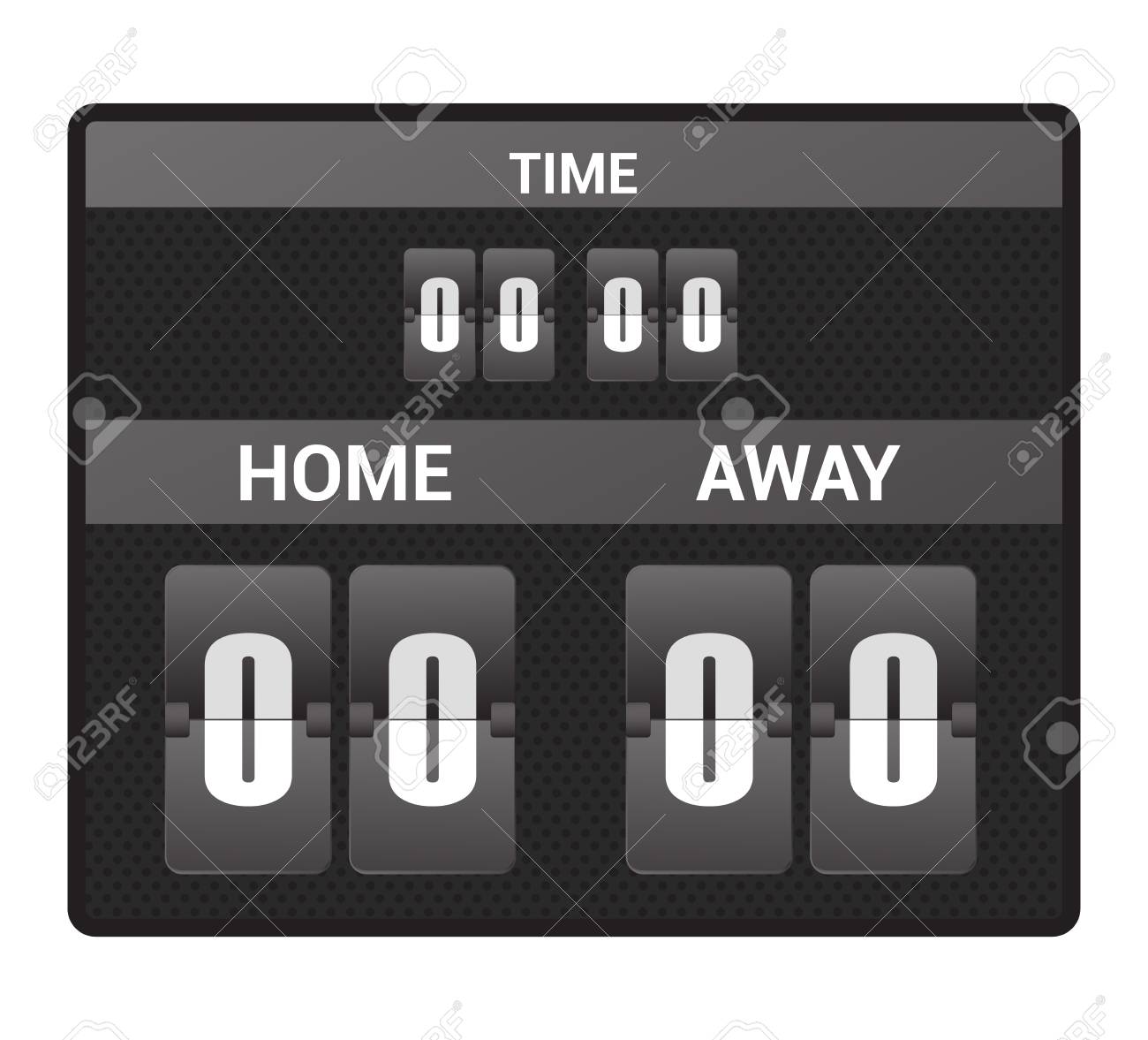 Scoreboard Vector Score Board Digital Display Football Soccer Royalty Free Cliparts Vectors And Stock Illustration Image
