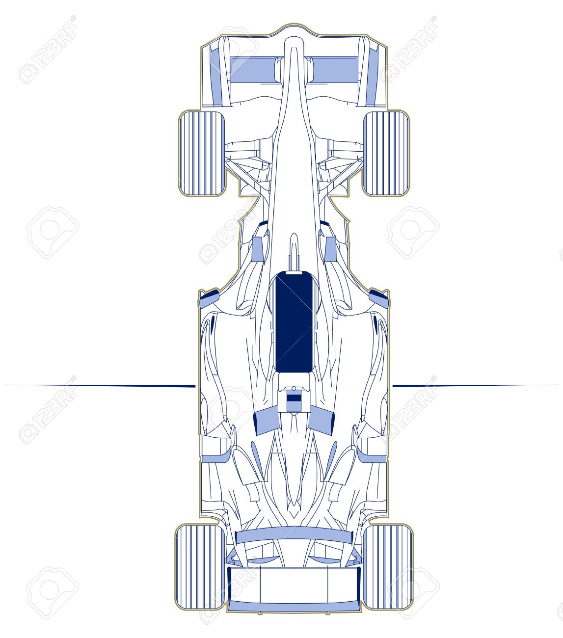 formula racing car scheme top view - 10826268 formula racing car scheme top view - 10826268