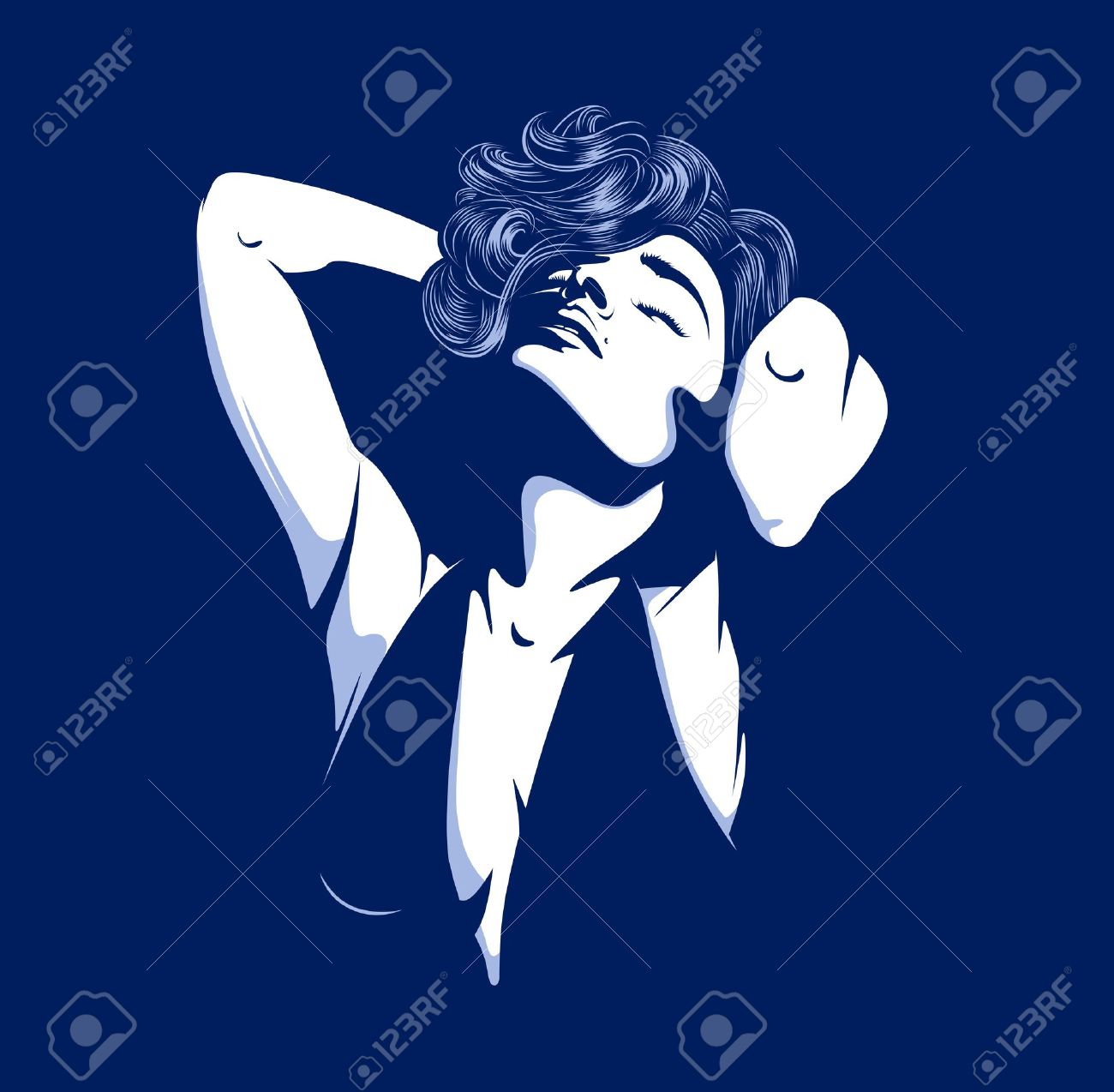 pretty glamour women silhouette on dark - 12788187 pretty glamour women silhouette on dark - 12788187