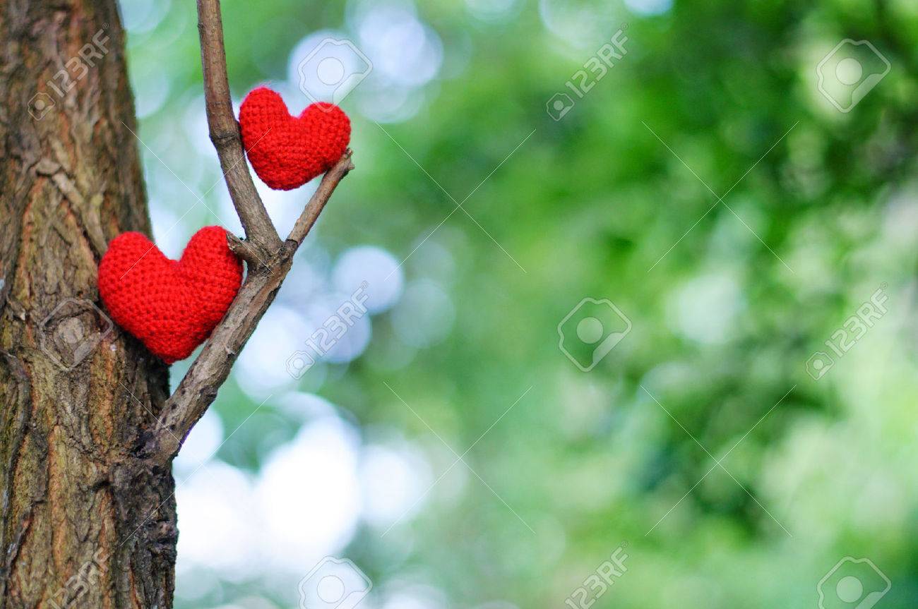 Two red hearts. valentines day postcard, I love you, - 42939485 Two red hearts. valentines day postcard, I love you, - 42939485