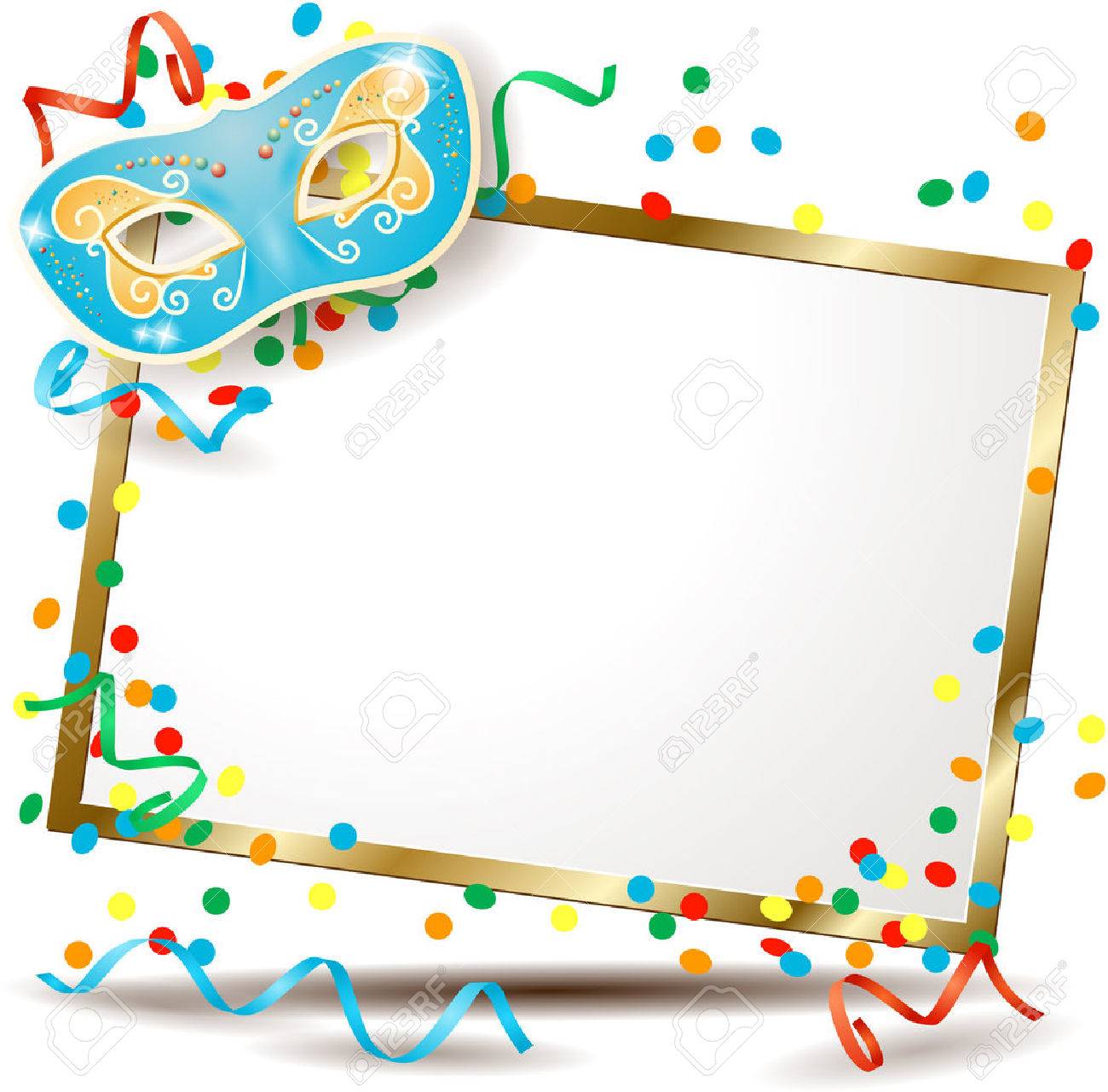 Signboard with carnival mask, horizontal version - 26076120 Signboard with carnival mask, horizontal version - 26076120