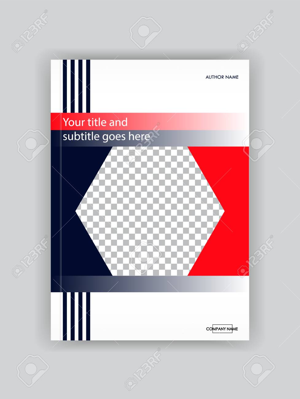 Business Book Cover Design Template Good For Portfolio Brochure Annual Report Flyer Magazine Academic Journal Website Poster Monograph Corporate Presentation Place For Photo Vector Royalty Free Svg Cliparts Vectors And Stock Illustration