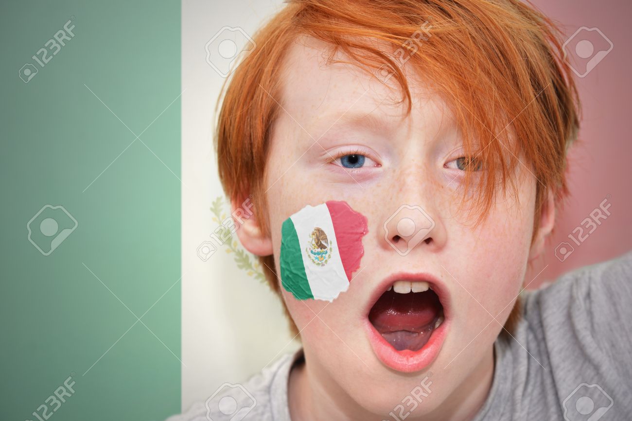 Mexico flag face paint Amature mature picture posts