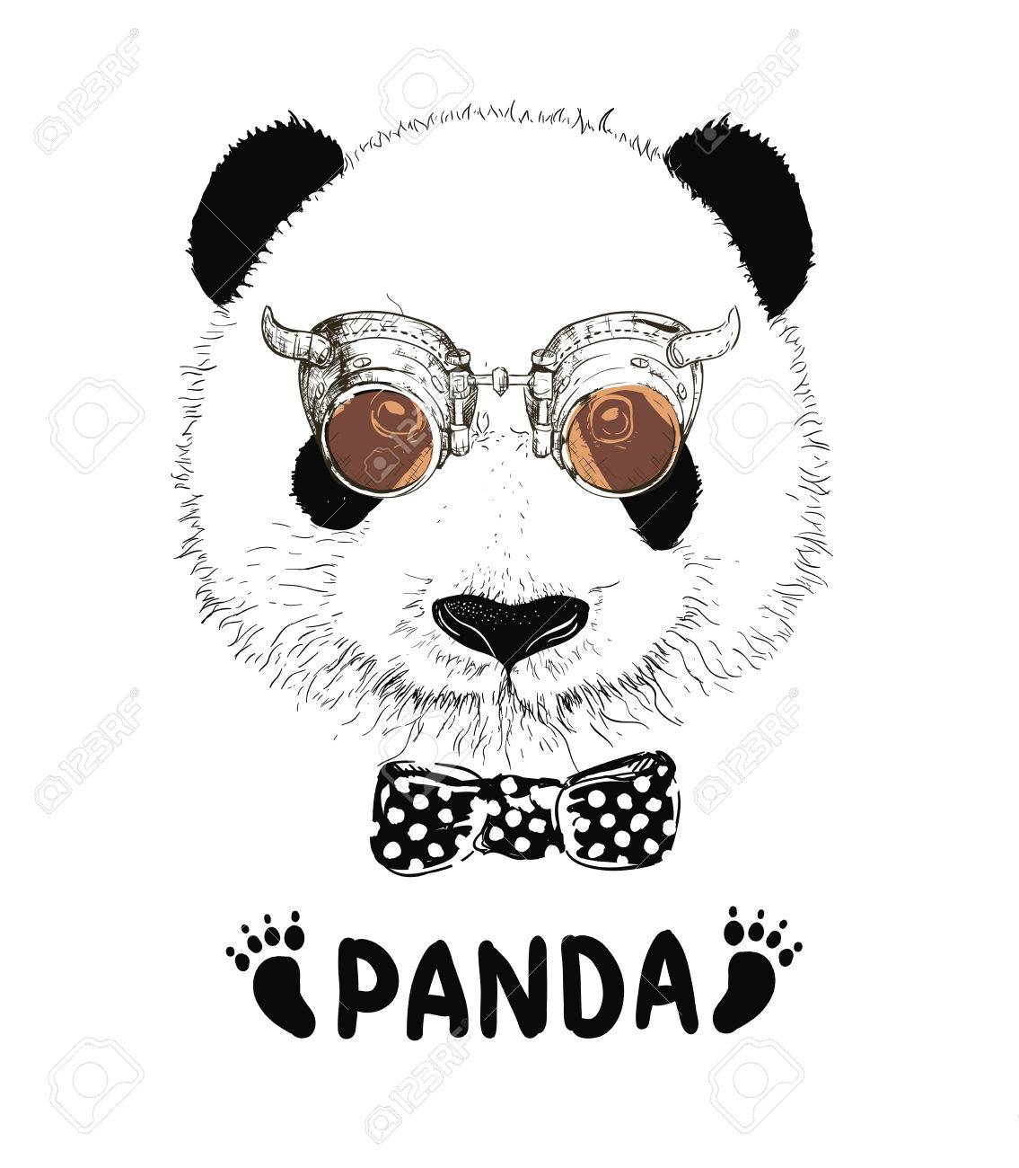 赤ちゃんパンダの顔アイコン 赤ちゃんパンダ アジアのクマ かわいいパンダ 肯定的なパンダ 白い背景の上のパンダ頭を分離しました パンダ頭のシルエット のイラスト素材 ベクタ Image