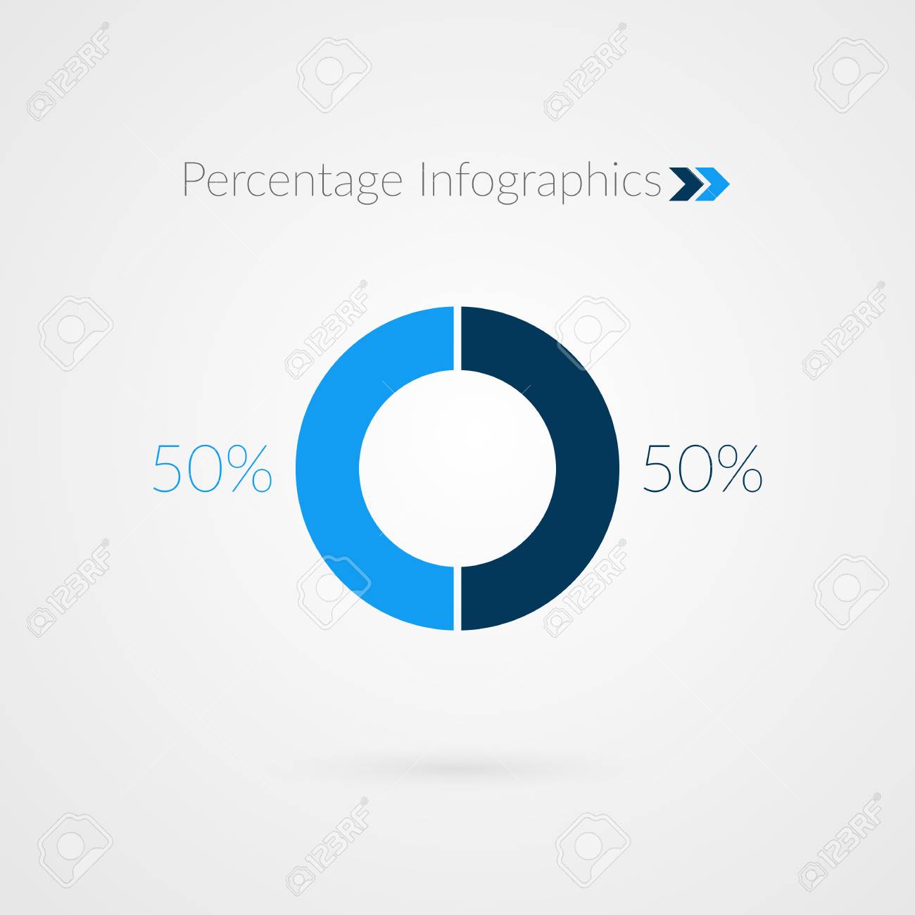 50 Percent Pie Chart