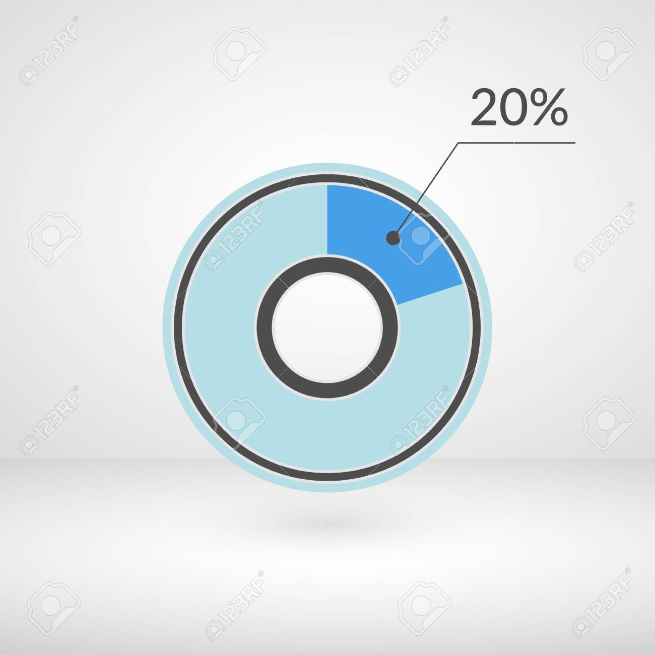 20 Percent Pie Chart