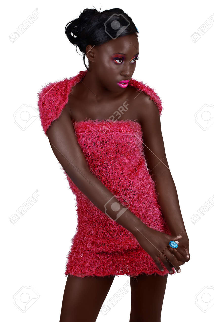 bright pink mini dress