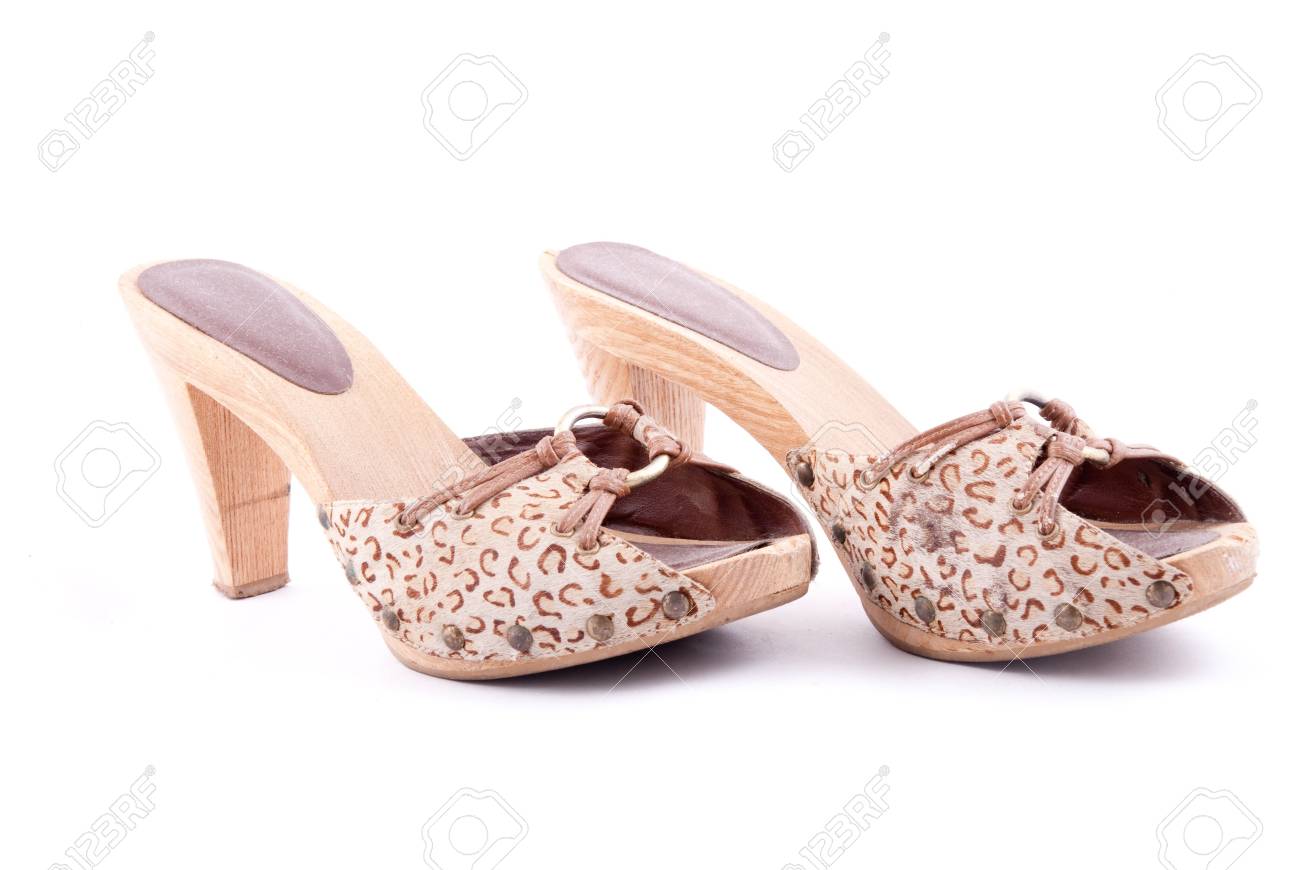 Stylish women summer foot wear isolated on white - 4420133 Stylish women summer foot wear isolated on white - 4420133