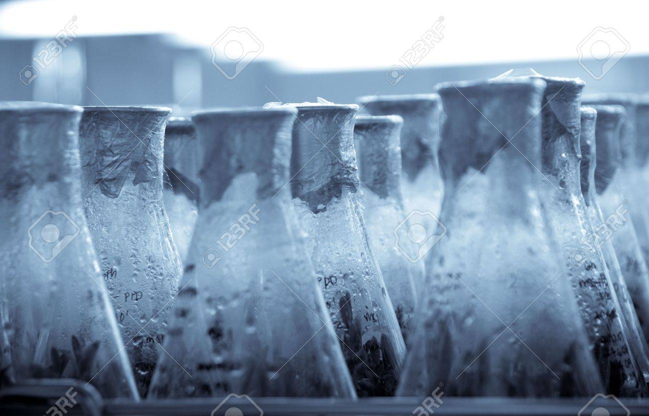 Interior background of Scientific research incubator in blue - 5791651 Interior background of Scientific research incubator in blue - 5791651