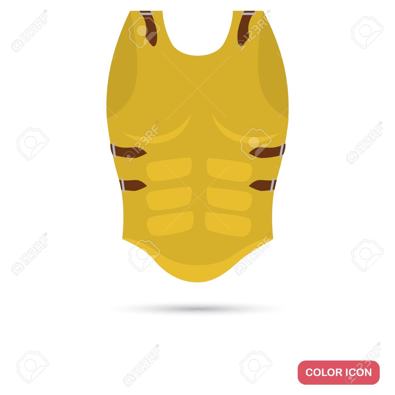 古代ギリシャの戦士鎧色フラット アイコン Web およびモバイル デザインのイラスト素材 ベクタ Image 古代ギリシャの戦士鎧色フラット アイコン Web およびモバイル デザインのイラスト素材 ベクタ Image