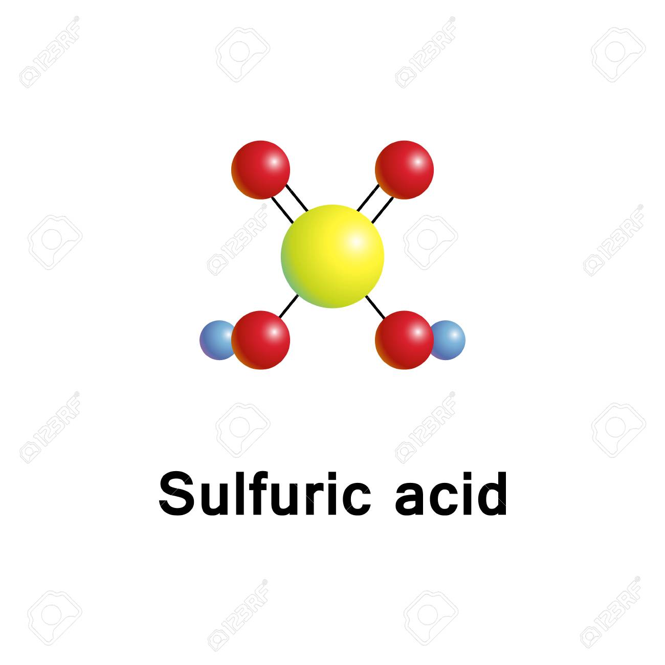Sulfuric Acid Sulphuric Acid Is A Highly Corrosive Strong Mineral Acid With The Molecular Formula H2so4 Vector 3d Molecular Structure Royalty Free Cliparts Vectors And Stock Illustration Image 78444709