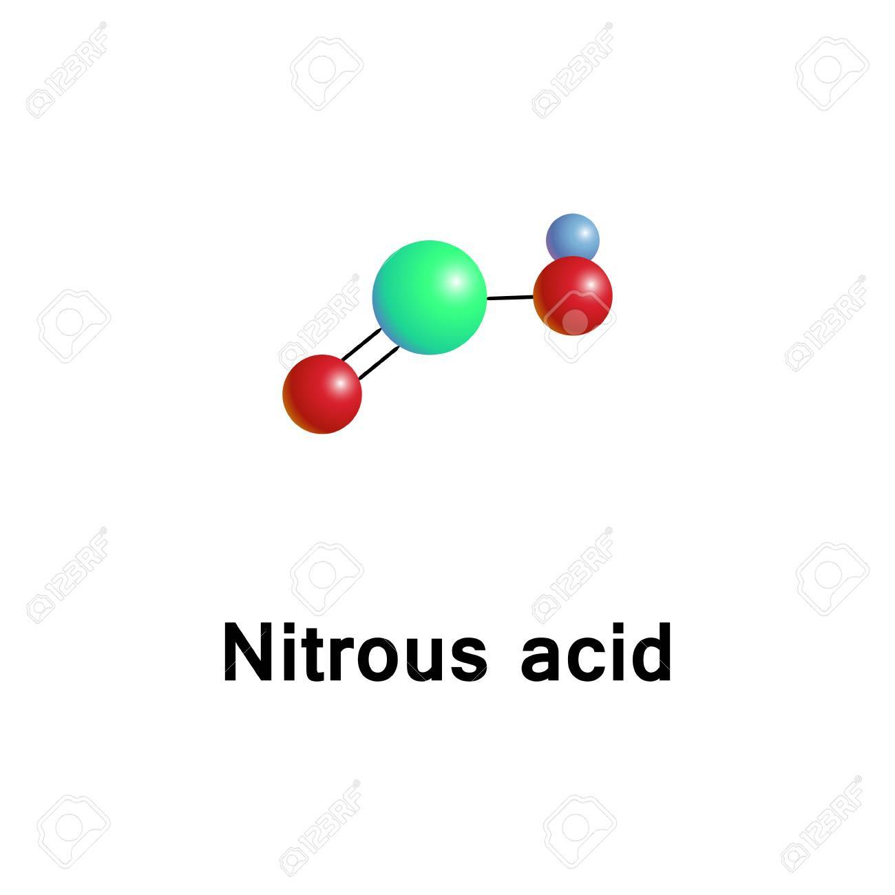 nitrous acid molecular formula hno2 is a weak and monobasic