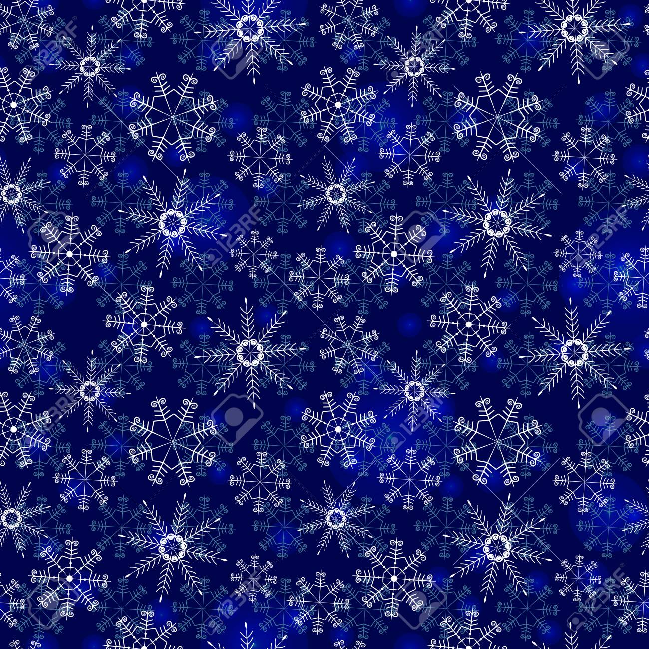 雪の結晶のシンプルなシームレス パターン 冬のテクスチャです クリスマス テンプレート 布 繊維 包装紙の Background Print 青します のイラスト素材 ベクタ Image