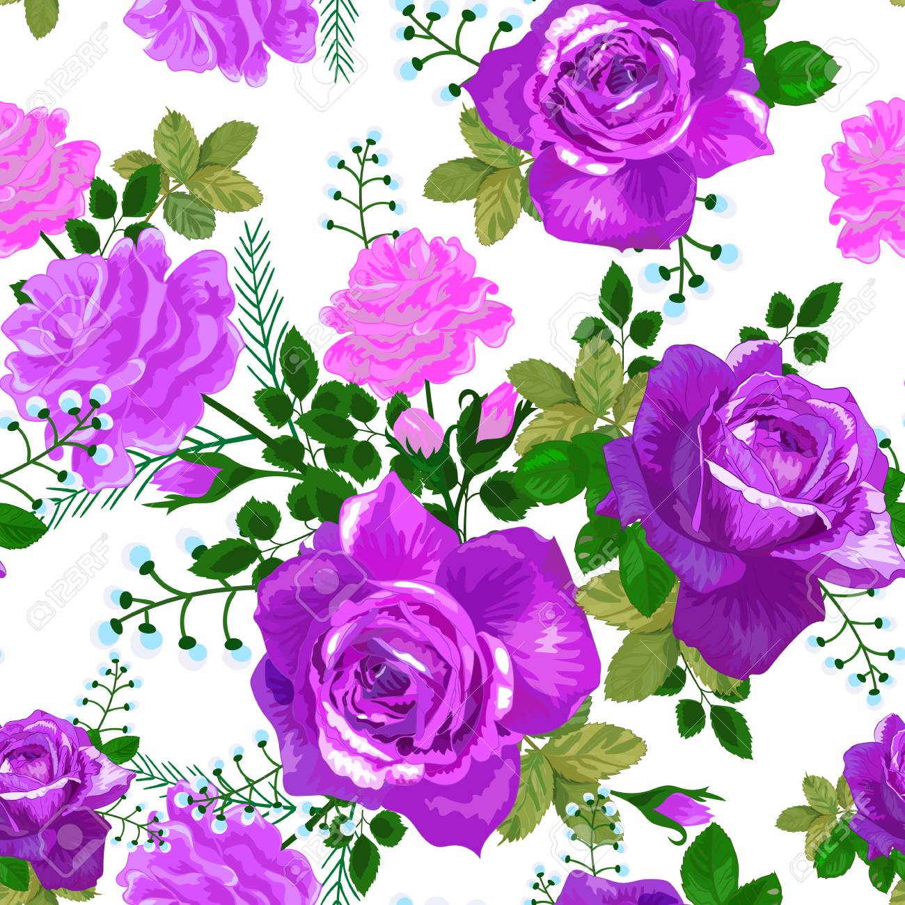 pink violet purple roses