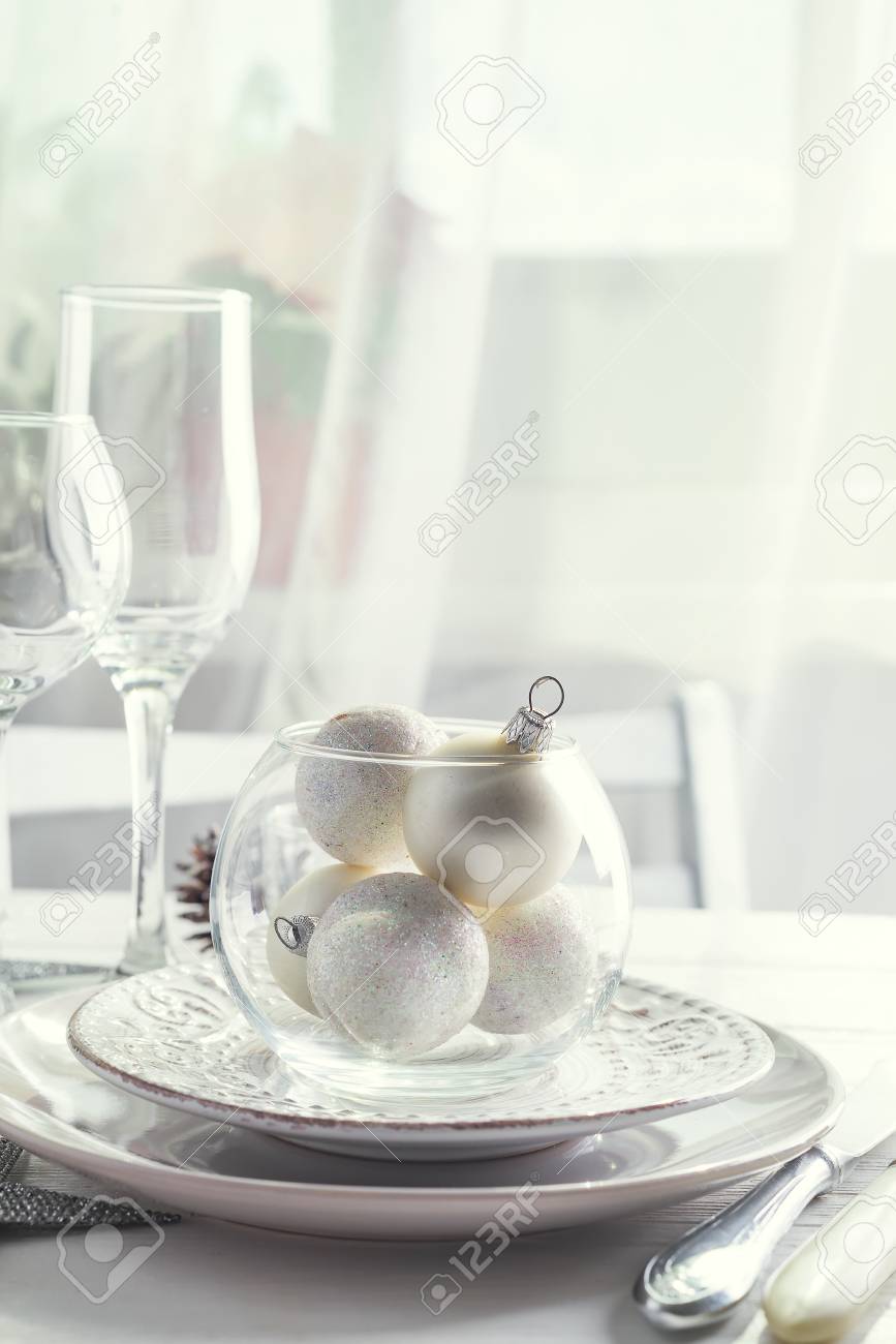 silver and cream christmas