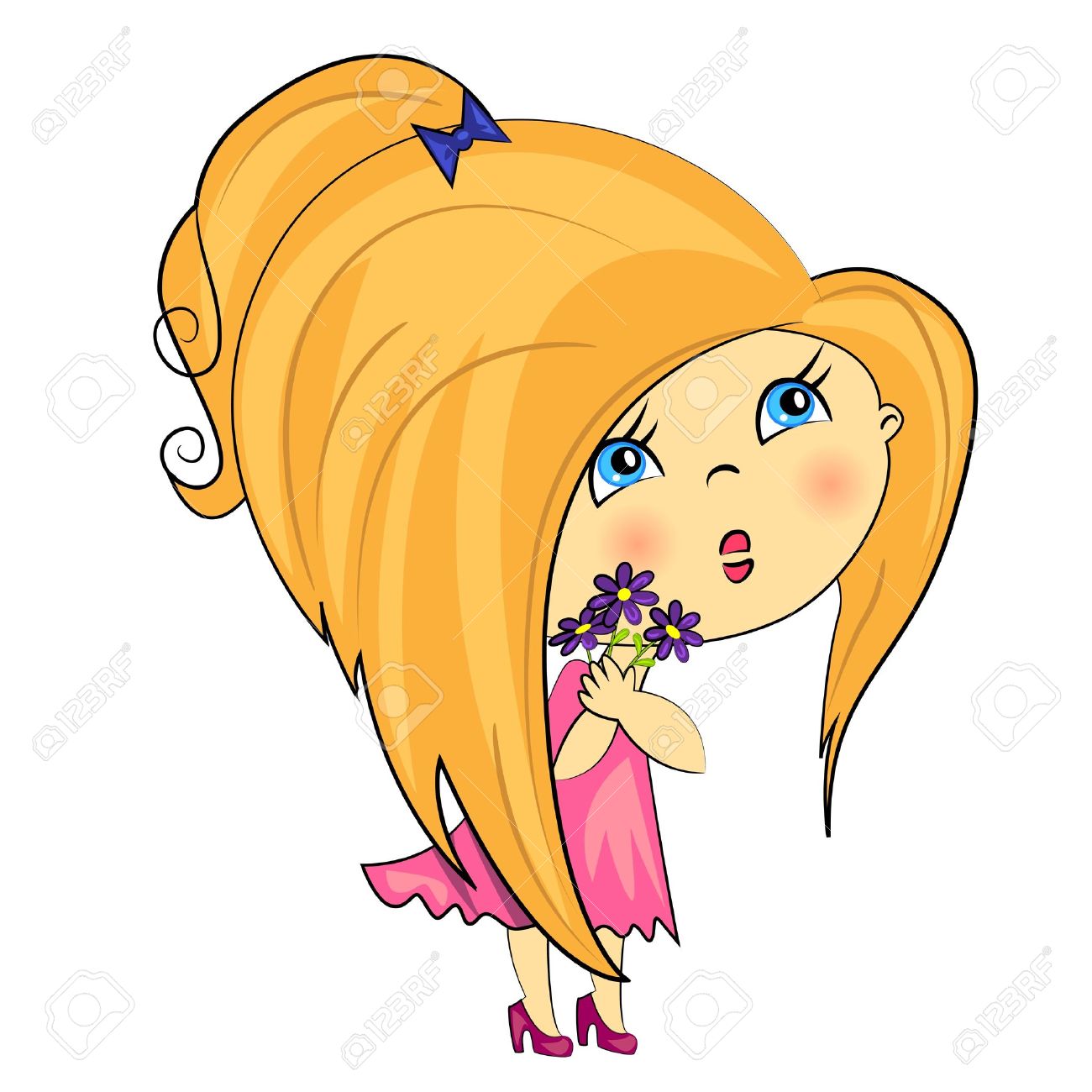 blonde haired girl clipart awesome graphic library