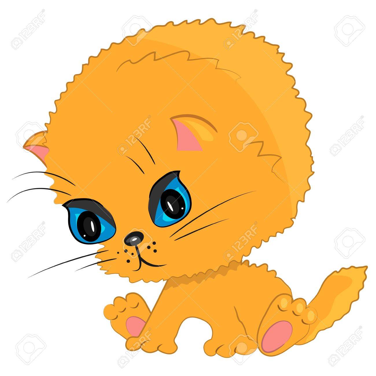 Jouer Icone Du Chat Dessin Anime Pour Animaux De Compagnie Chaton Illustration Clip Art Libres De Droits Vecteurs Et Illustration Image