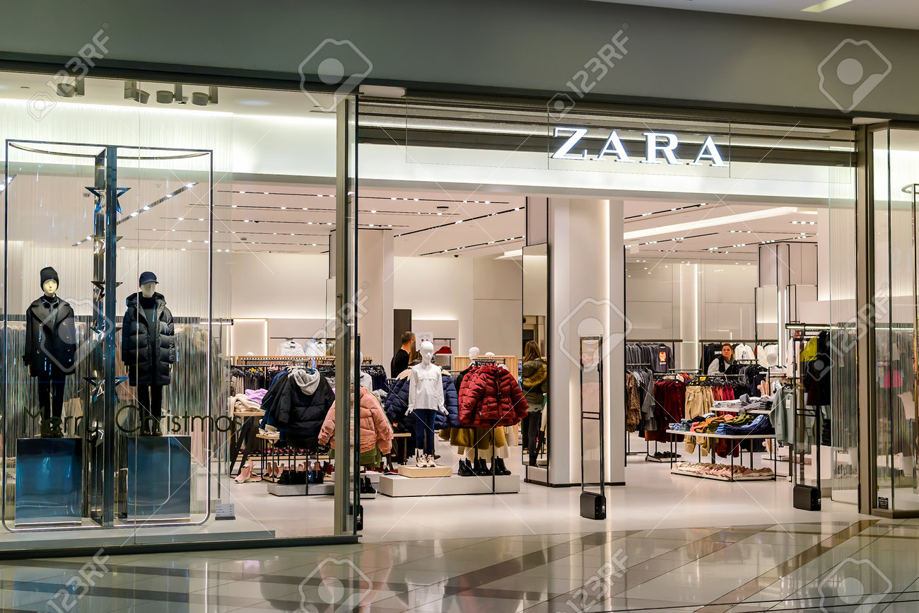 Varna, Bulgaria, December 20, 2019. Entrance To Zara Shop For.. Stock Photo, Picture And Royalty Free Image. Image 137711776.