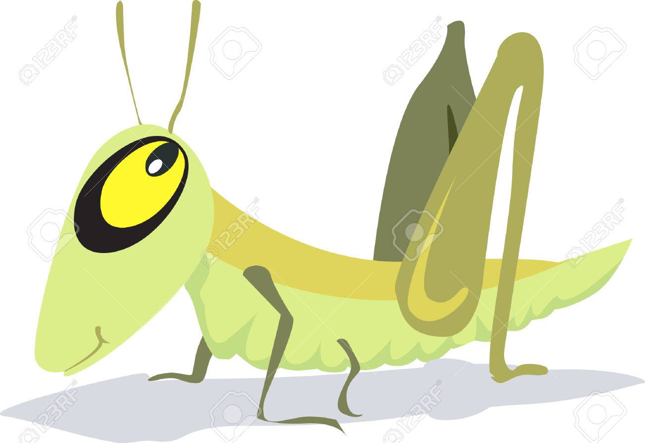 黄色い目バッタ目の求婚を開く のイラスト素材 ベクタ Image