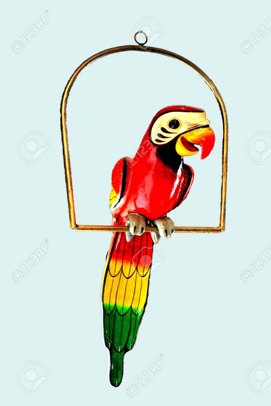 wooden parrots