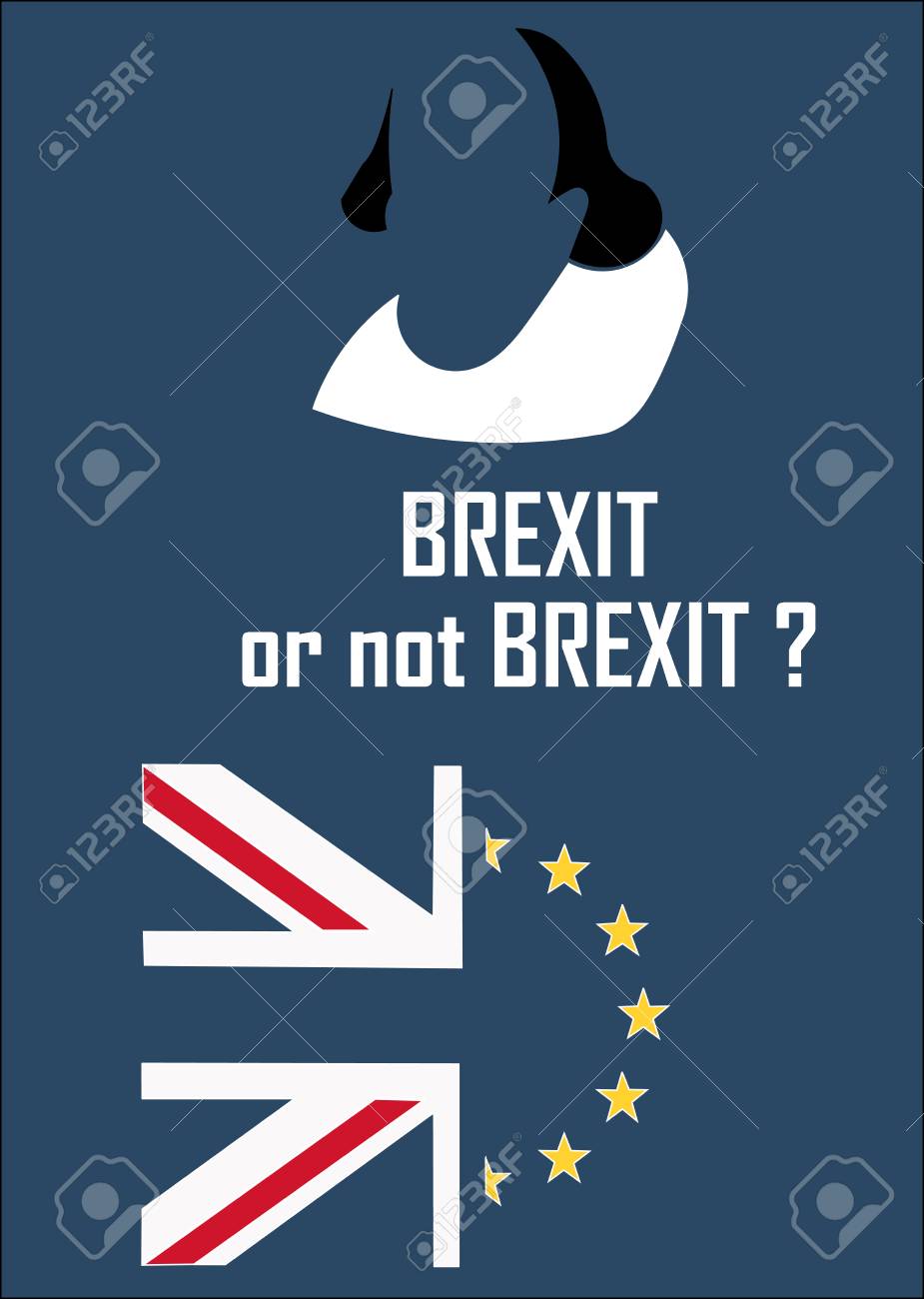 Eu の終了時にイギリスの国民投票のイラストや Brexit とも呼ばれる の写真素材 画像素材 Image