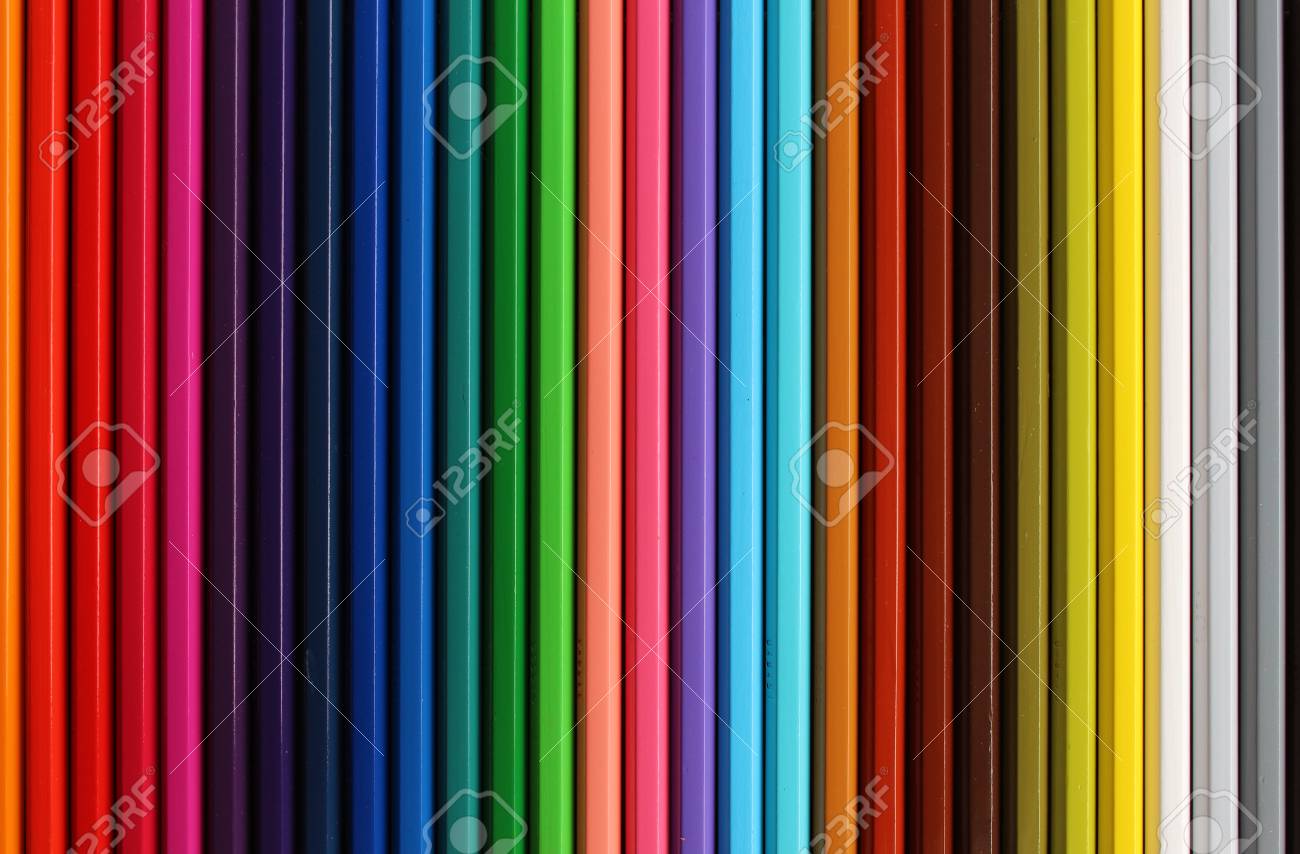 縦色鉛筆グラデーションテクスチャ の写真素材 画像素材 Image