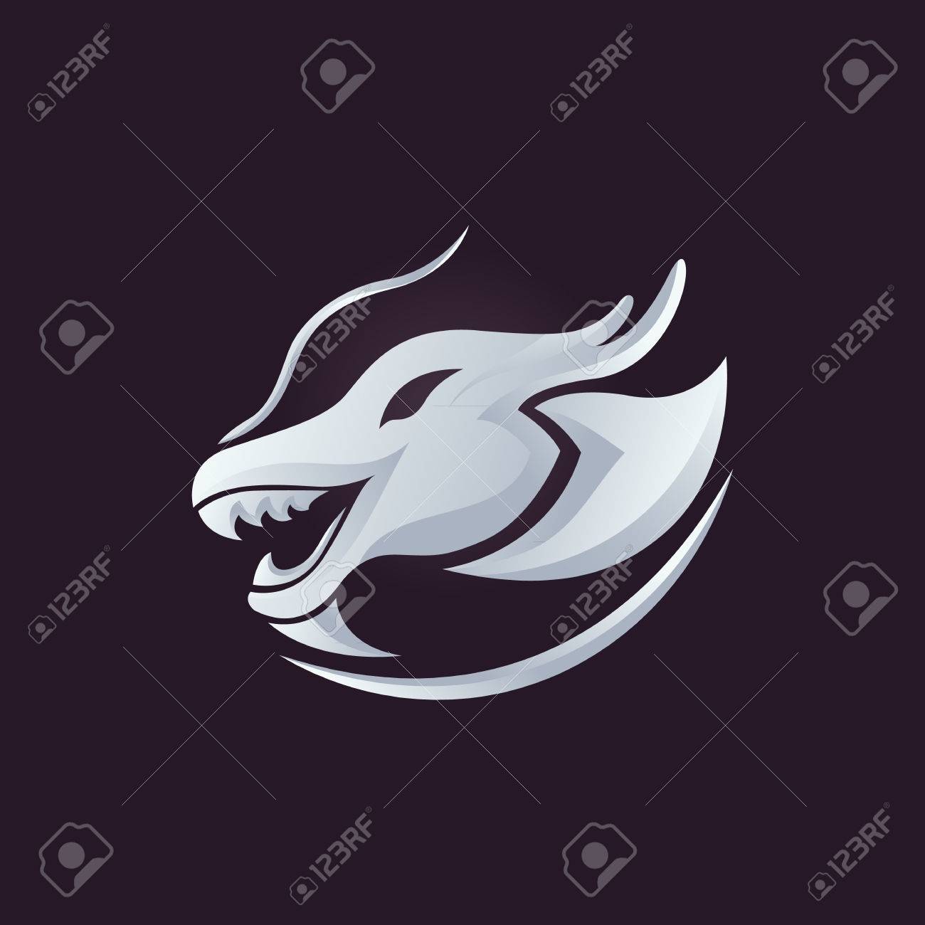 ドラゴン ベクトル デザイン テンプレート 龍のアイコンです のイラスト素材 ベクタ Image