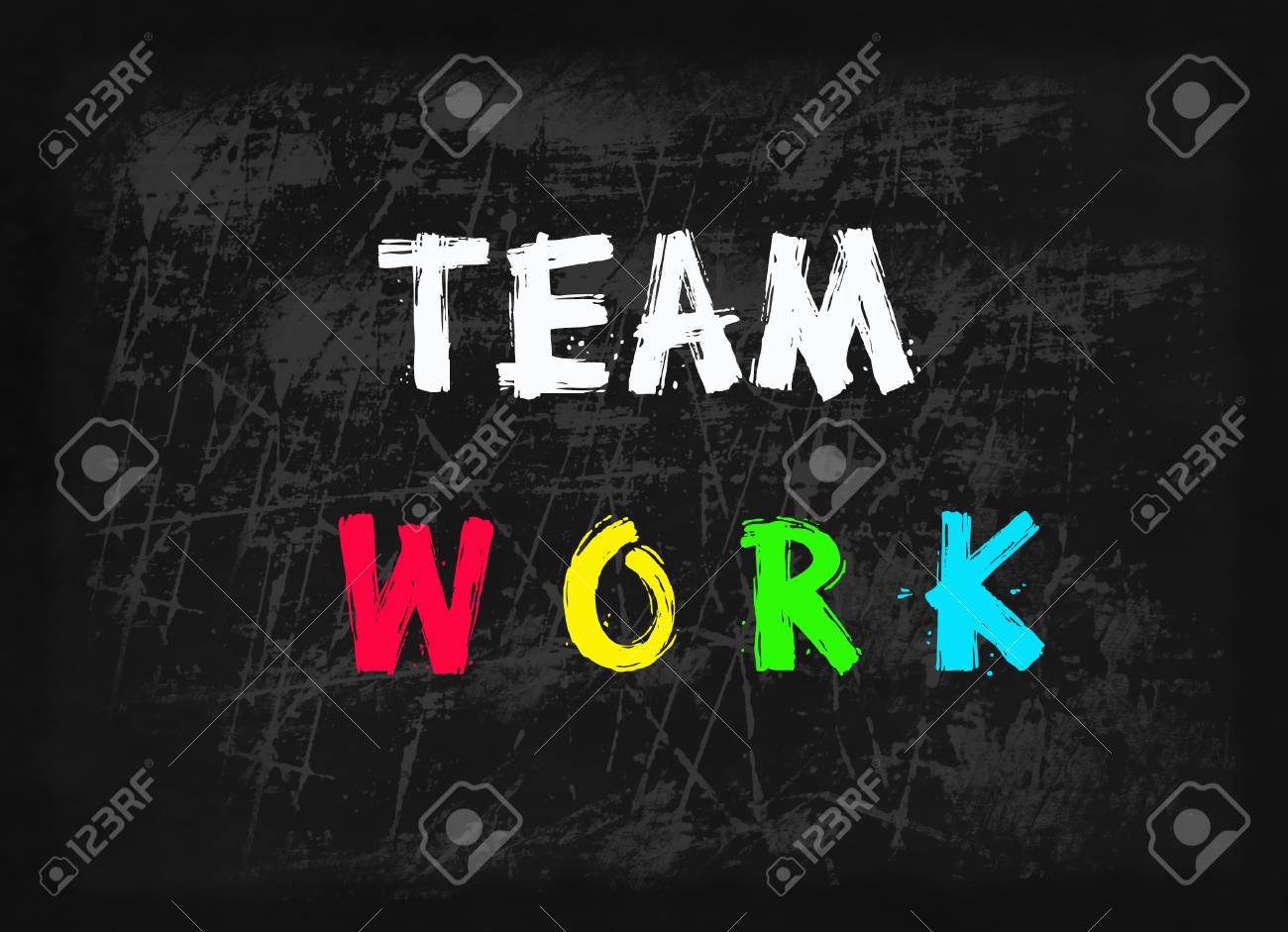 team work word on blackboard stock photo picture and royalty free