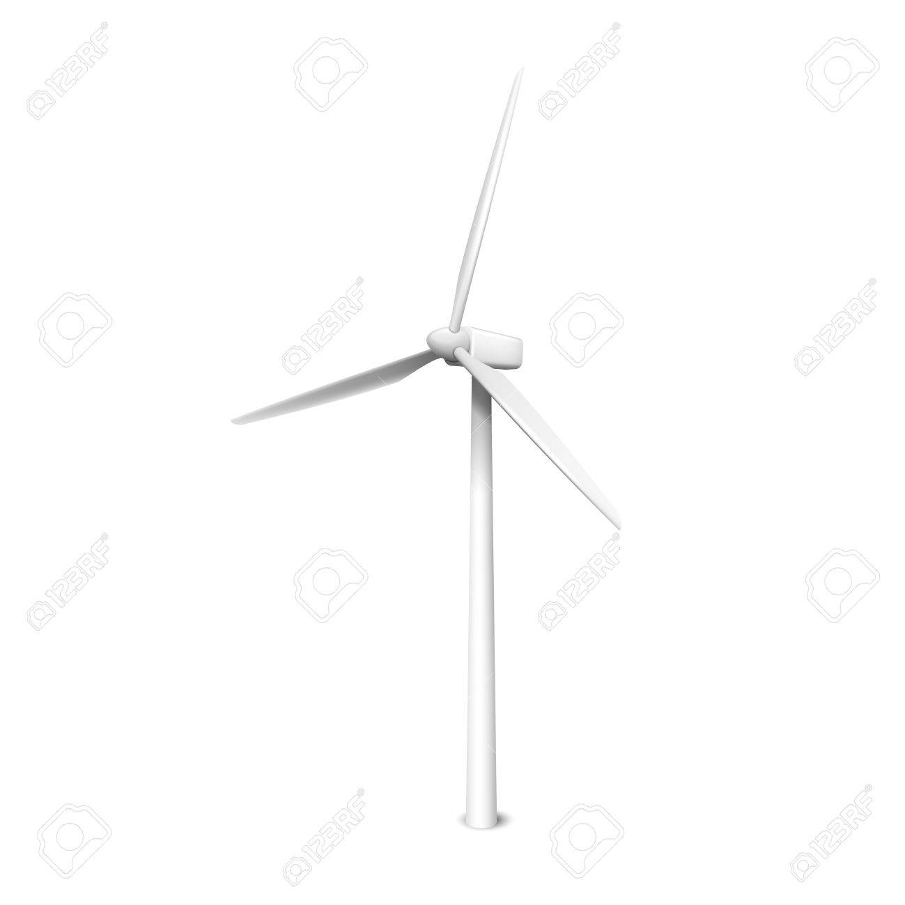 風車 風ジェネレーター現実的なベクトル イラスト分離 のイラスト素材 ベクタ Image