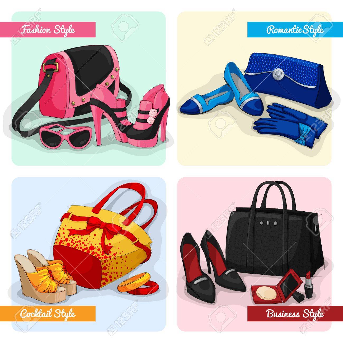 luxury bags and shoes