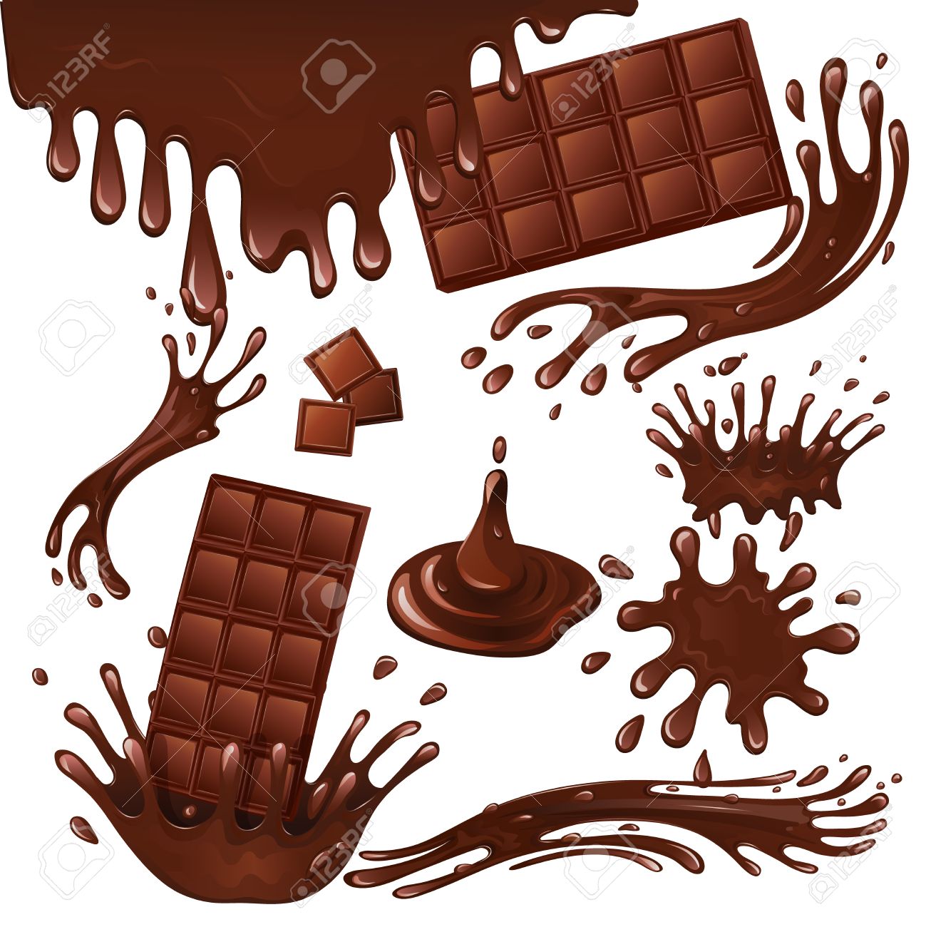 お菓子デザート食品ミルク チョコレートのバーとスプラッシュしずく背景ベクトル イラストのイラスト素材 ベクタ Image お菓子デザート食品ミルク チョコレートのバーとスプラッシュしずく背景ベクトル イラストのイラスト素材 ベクタ Image
