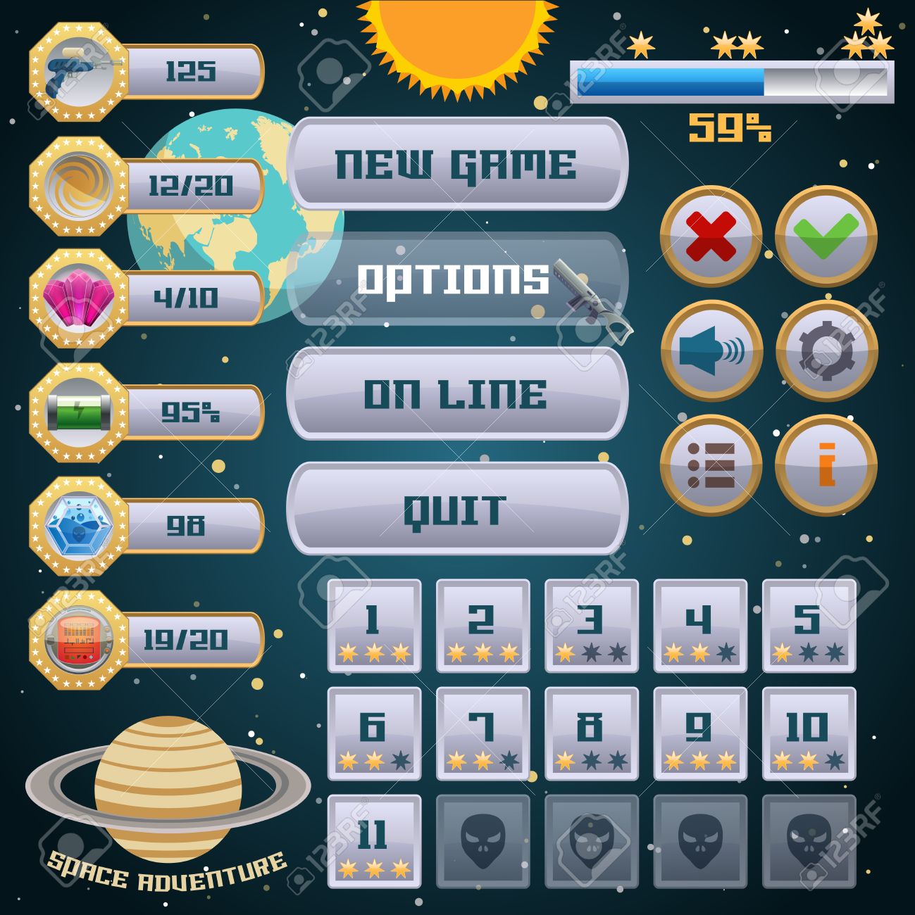 space arcade adventure game