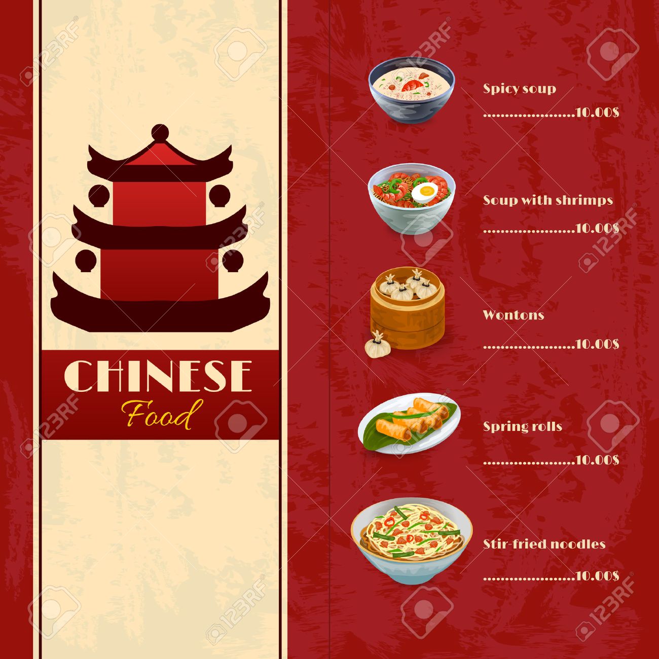 free food menu templates