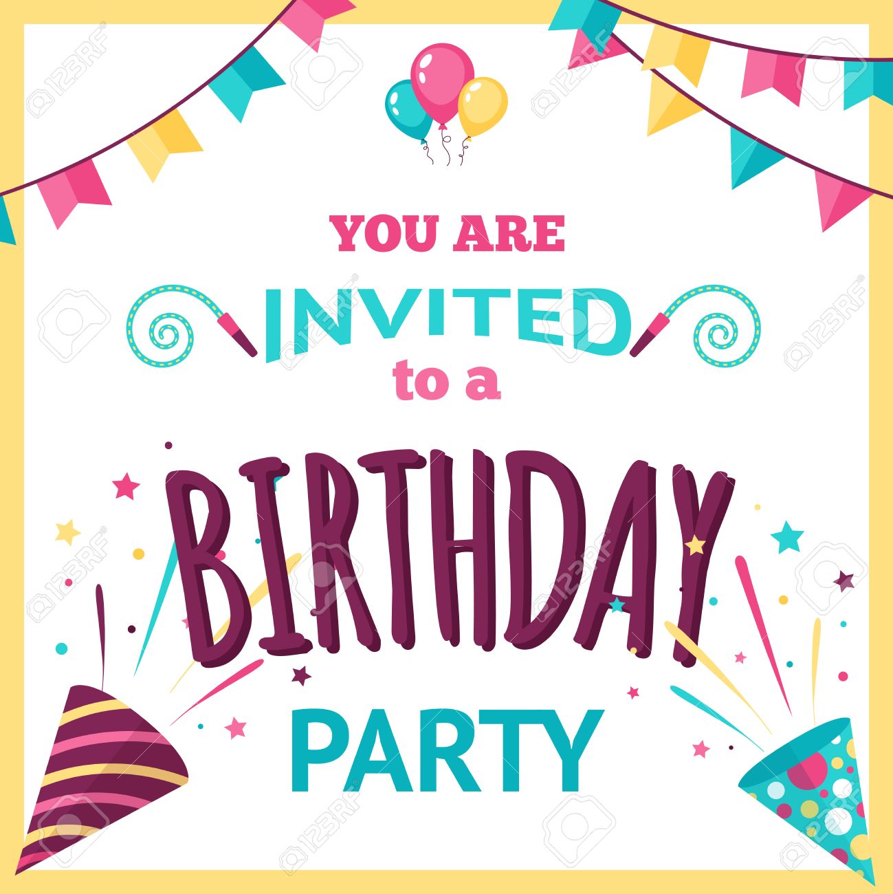 party announcement template