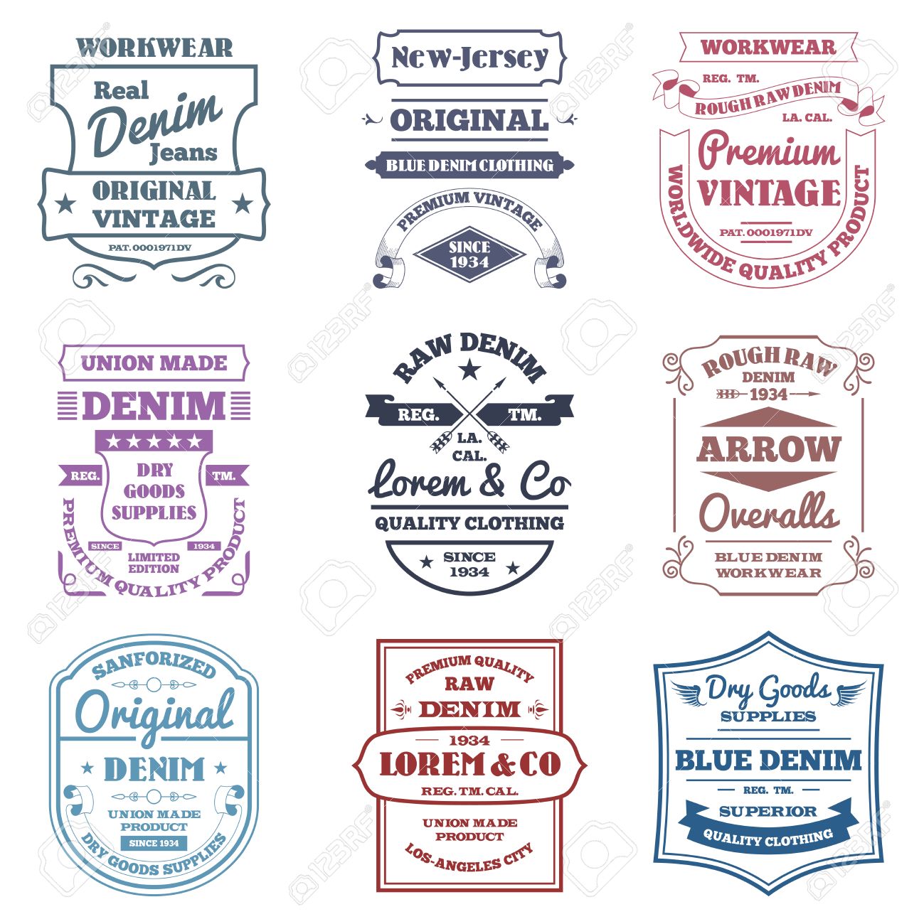 work labels