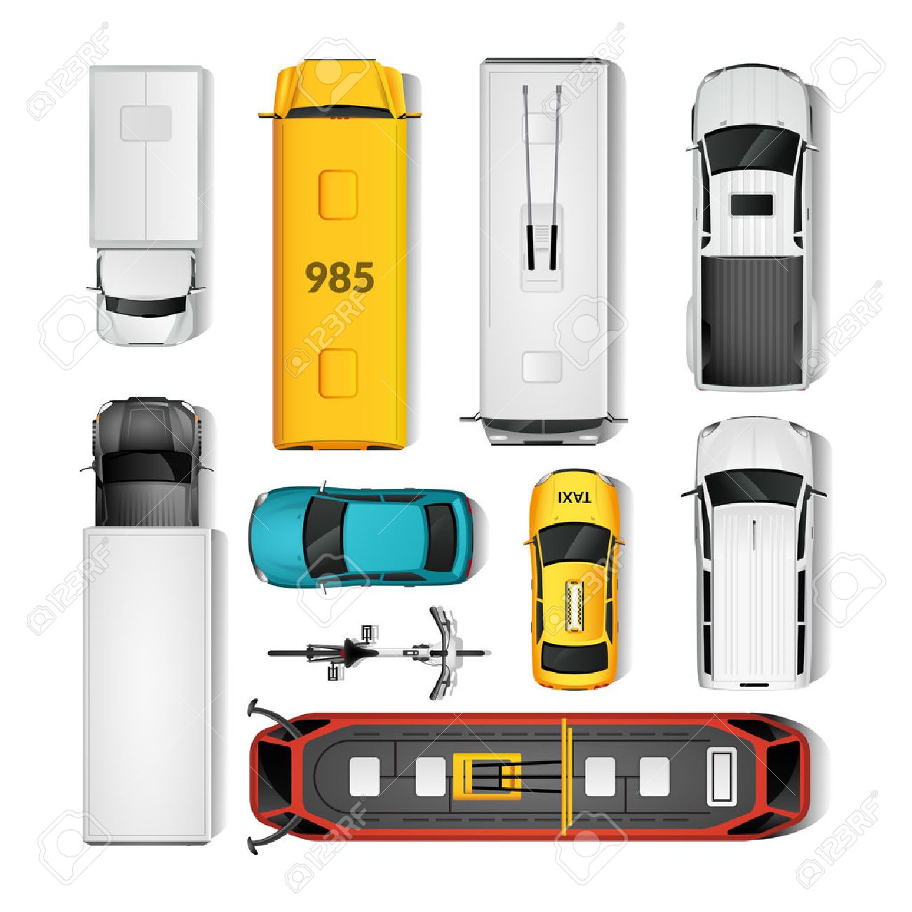 City Transport Top View Icons Set.City Transport Isolated Vector Illustration. City Vehicles Design Set. City Transport Cartoon Decorative Set. - 58476505 City Transport Top View Icons Set.City Transport Isolated Vector Illustration. City Vehicles Design Set. City Transport Cartoon Decorative Set. - 58476505