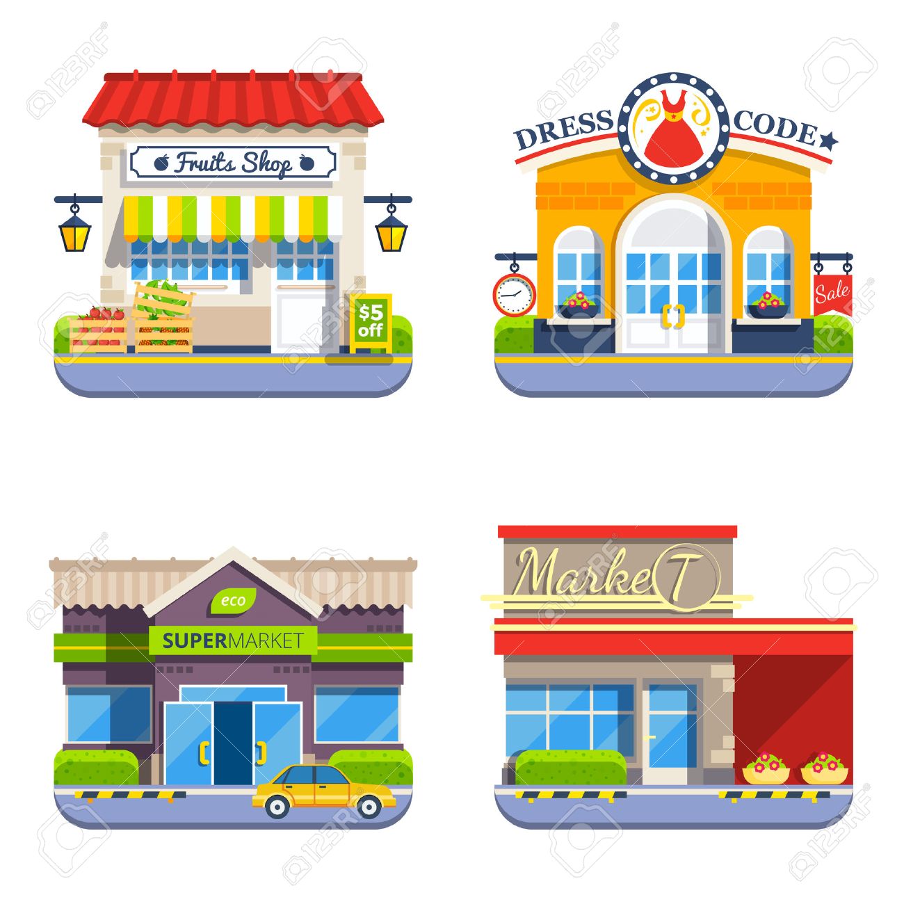 süpermarket alışverişi clipart
