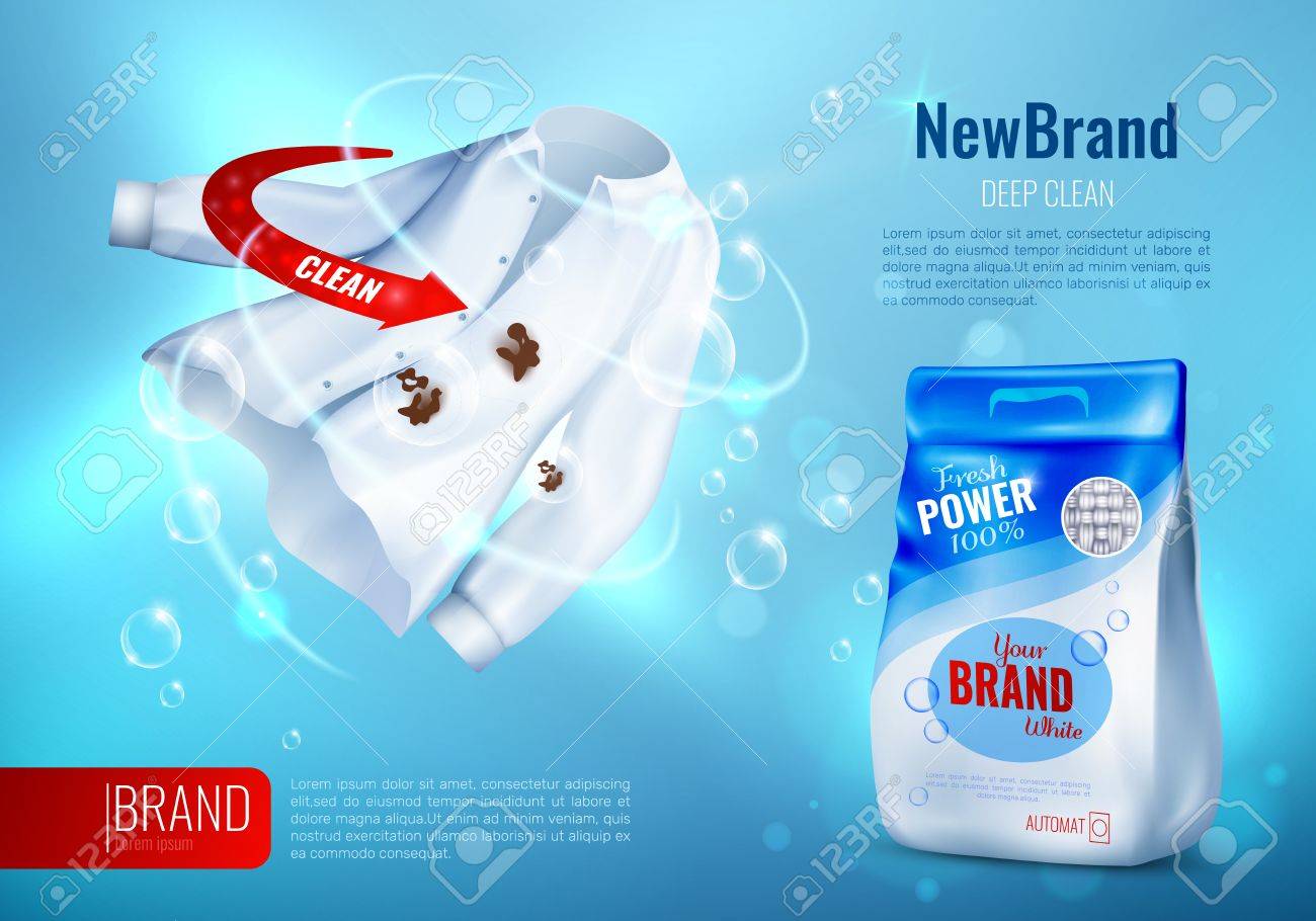laundry detergent ad poster