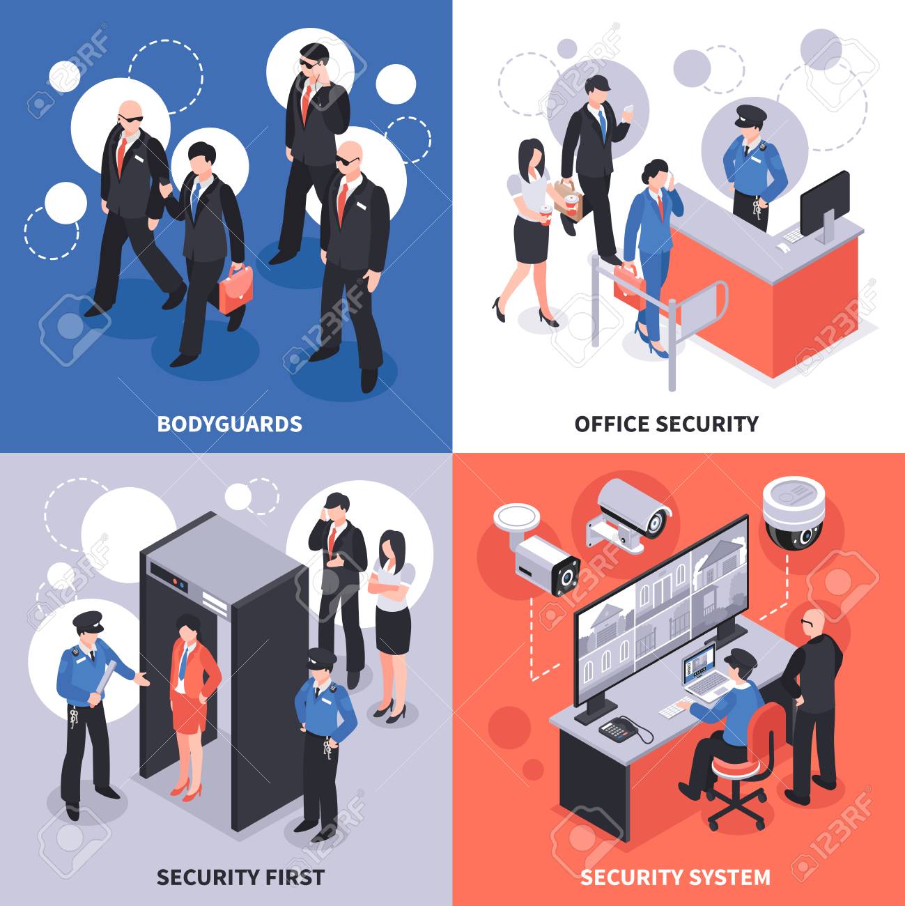 Security system isometric design concept vector illustration. - 88845392 Security system isometric design concept vector illustration. - 88845392