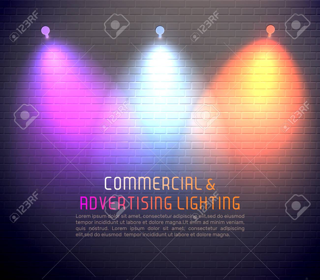 colored light effects for commercial use vector illustration royalty
