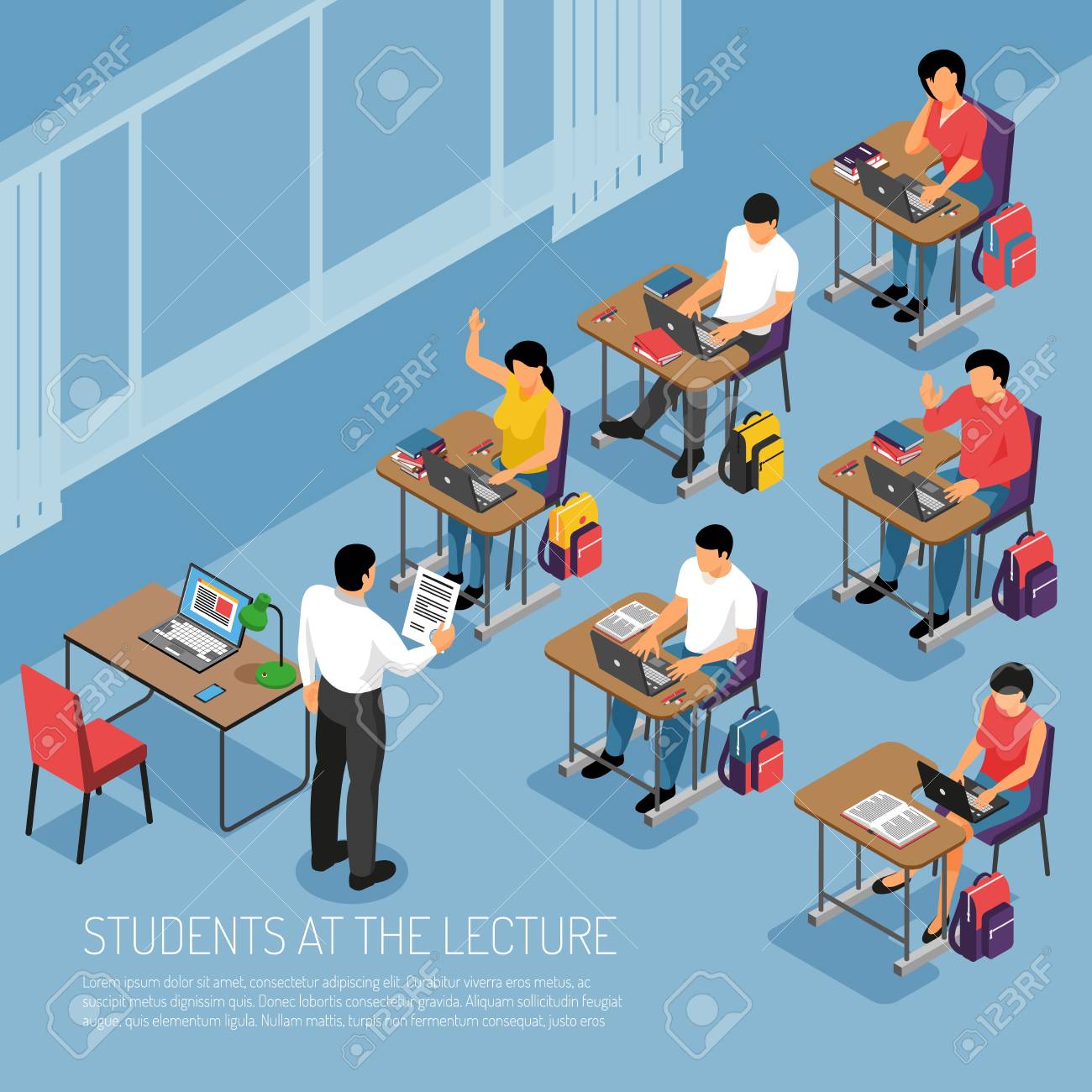 Higher education students taking notes at tutorial lecture participating in seminar seminar classes isometric composition vector illustration - 109270272 Higher education students taking notes at tutorial lecture participating in seminar seminar classes isometric composition vector illustration - 109270272