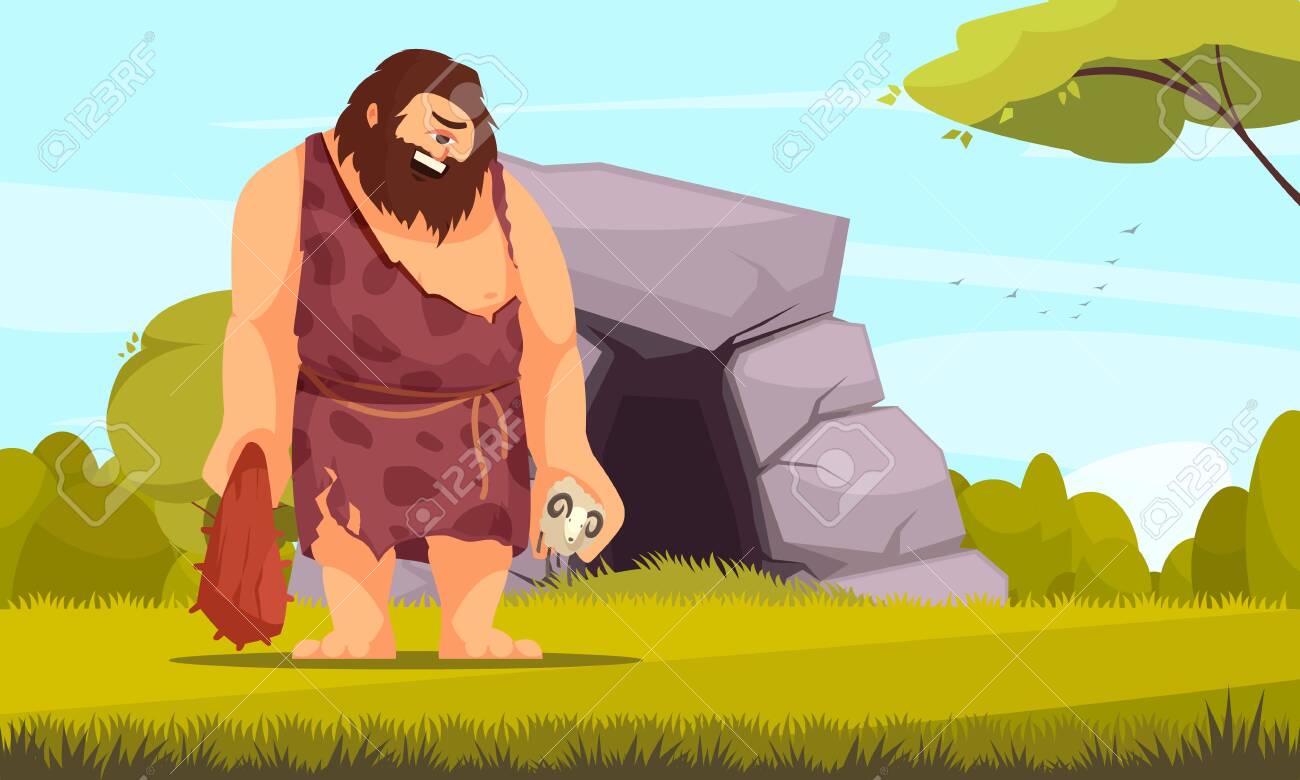 Mythical Creatures Flat Composition With Giant One Eye Cyclops Royalty Free Cliparts Vectors And Stock Illustration Image 135198104