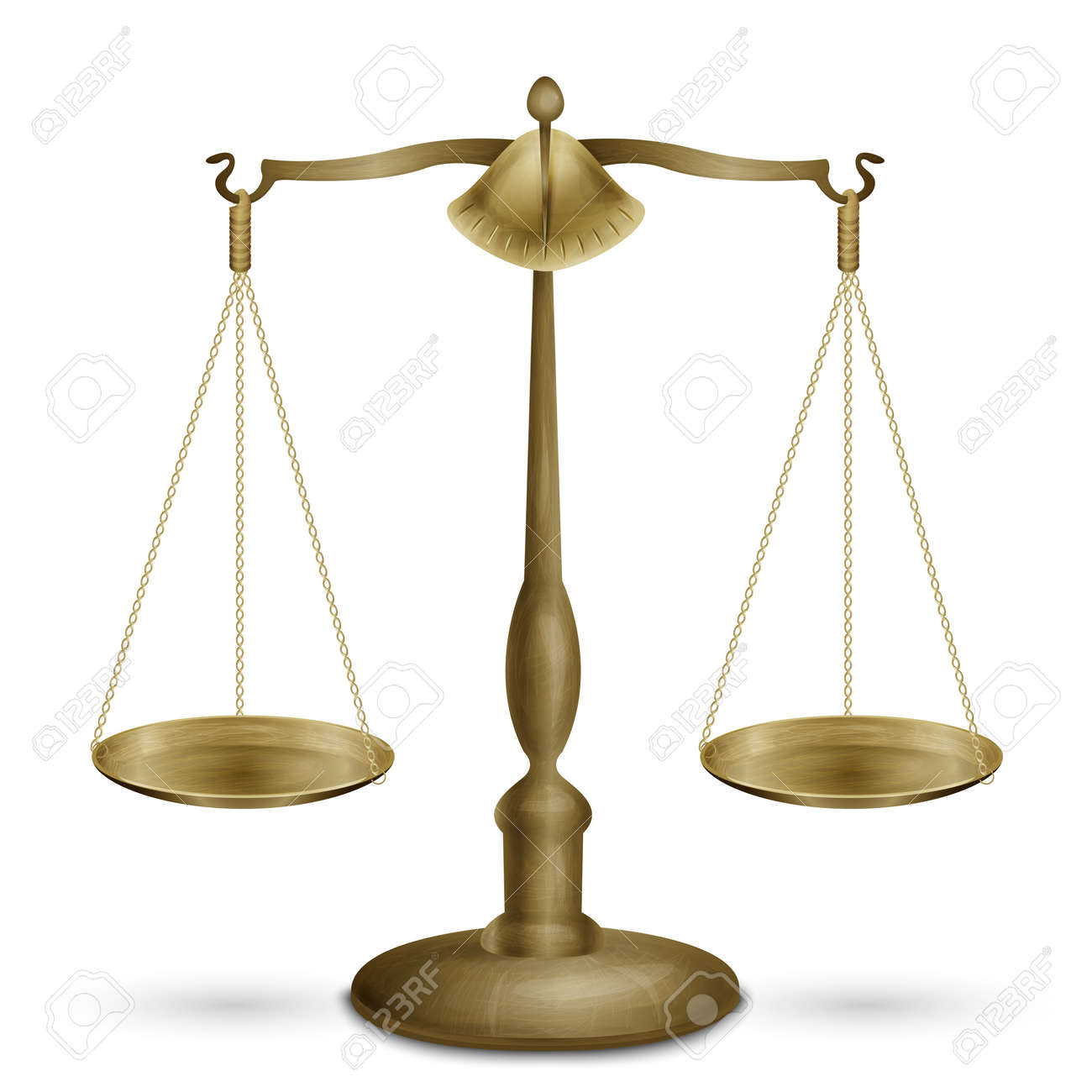 Antique scales low and justice symbol isolated on white background vector illustration - 167123501 Antique scales low and justice symbol isolated on white background vector illustration - 167123501