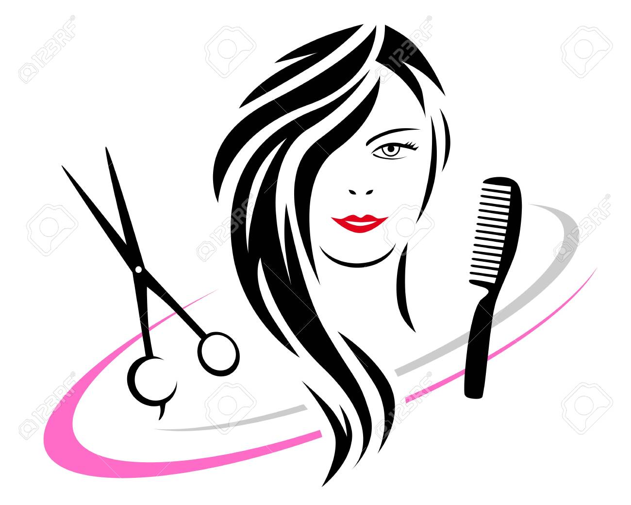 Hairdresser Vector Illustration Royalty Free SVG, Cliparts, Vectors, and  Stock Illustration. Image 133737261., image size:1300x1040