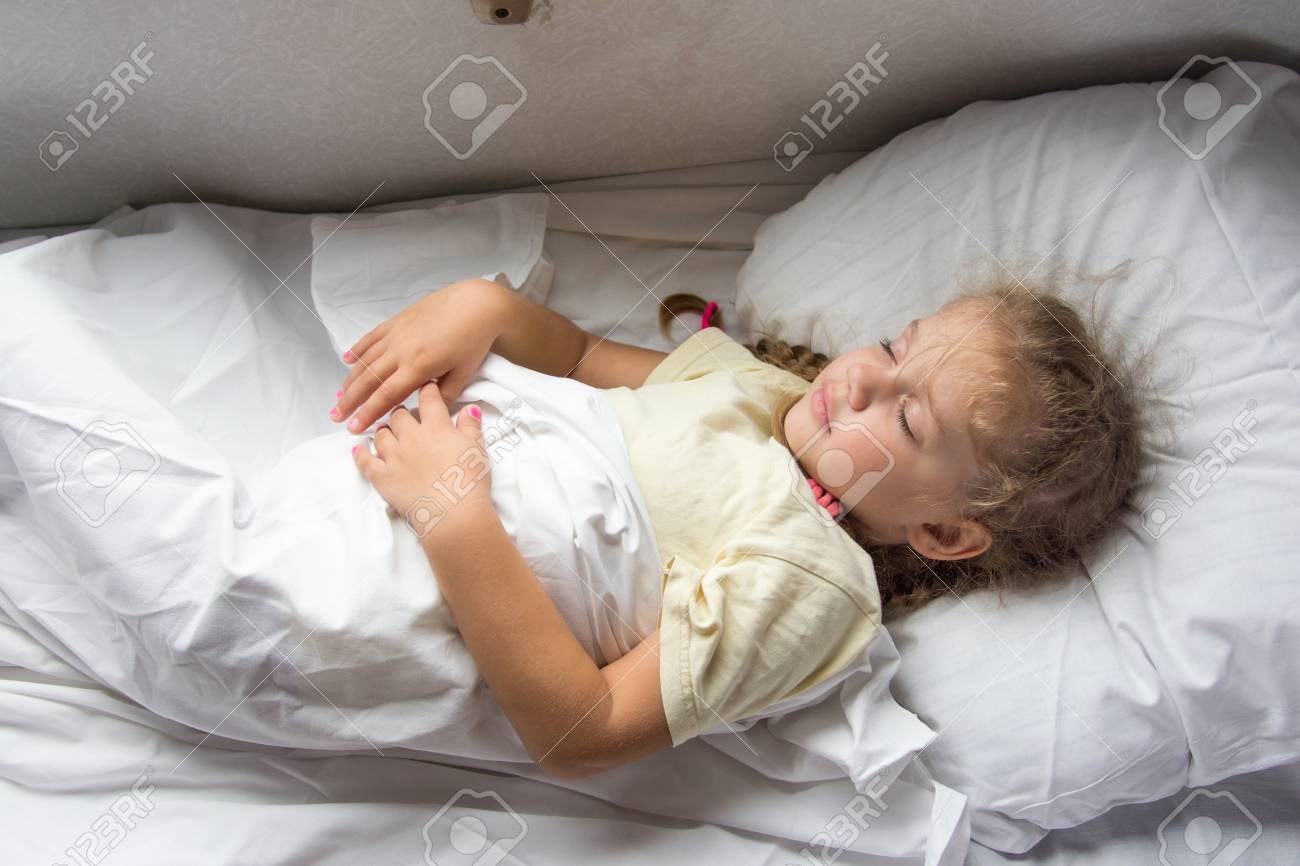 sleeping on a cot
